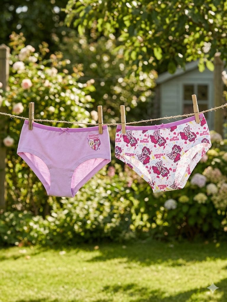 My Little Pony Slip My Little Pony Mädchen Unterhosen 2er Pack Pinkie Pie Slips - 6 Jahre (Set) 2X Mein kleines Pony Mädchen Slips
