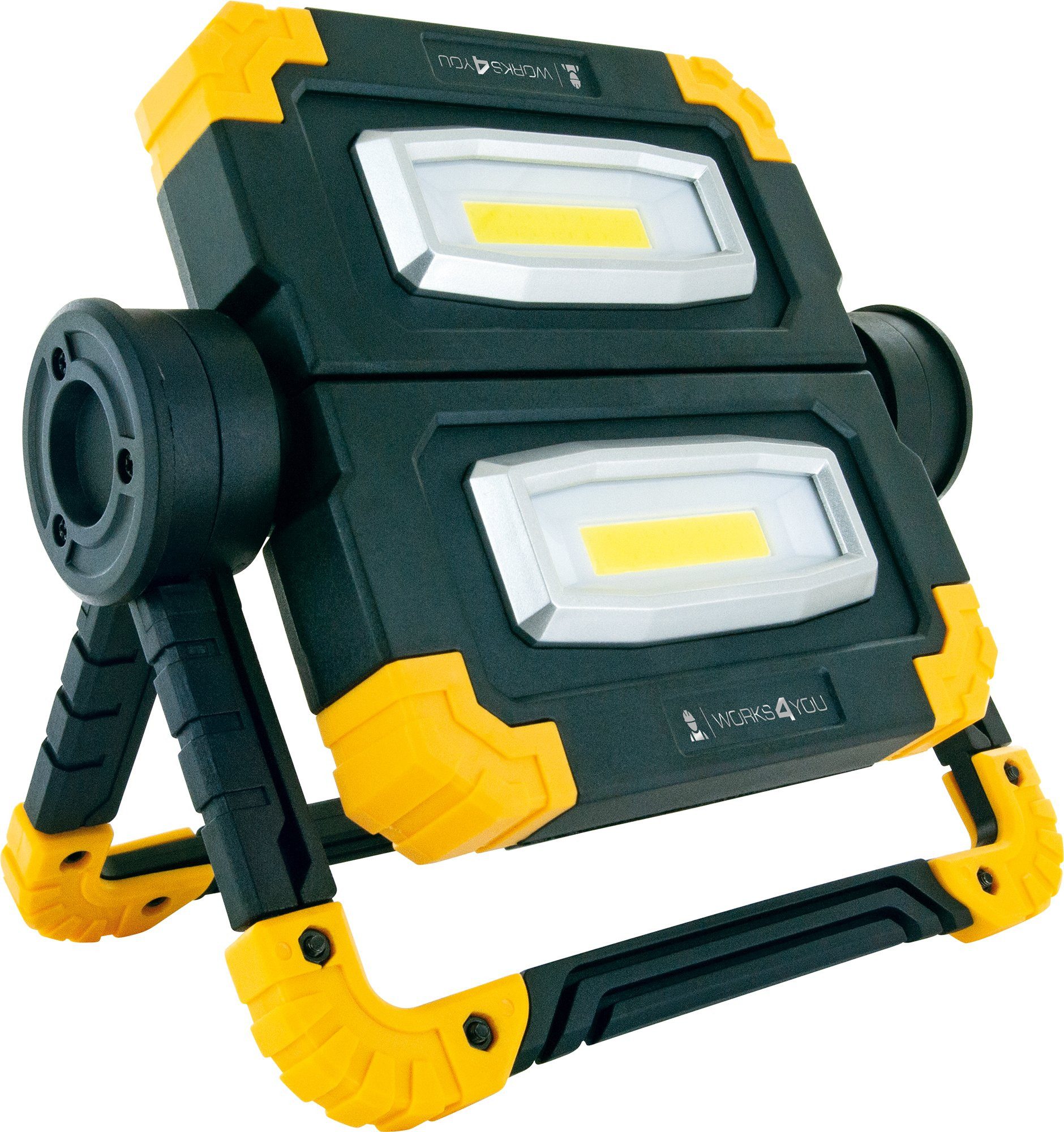 Schwaiger LED Arbeitsleuchte WLED30 513, COB-LED, Weiß, drehbare Leuchteinheit, mehrstufig einstellbarer Standfuß