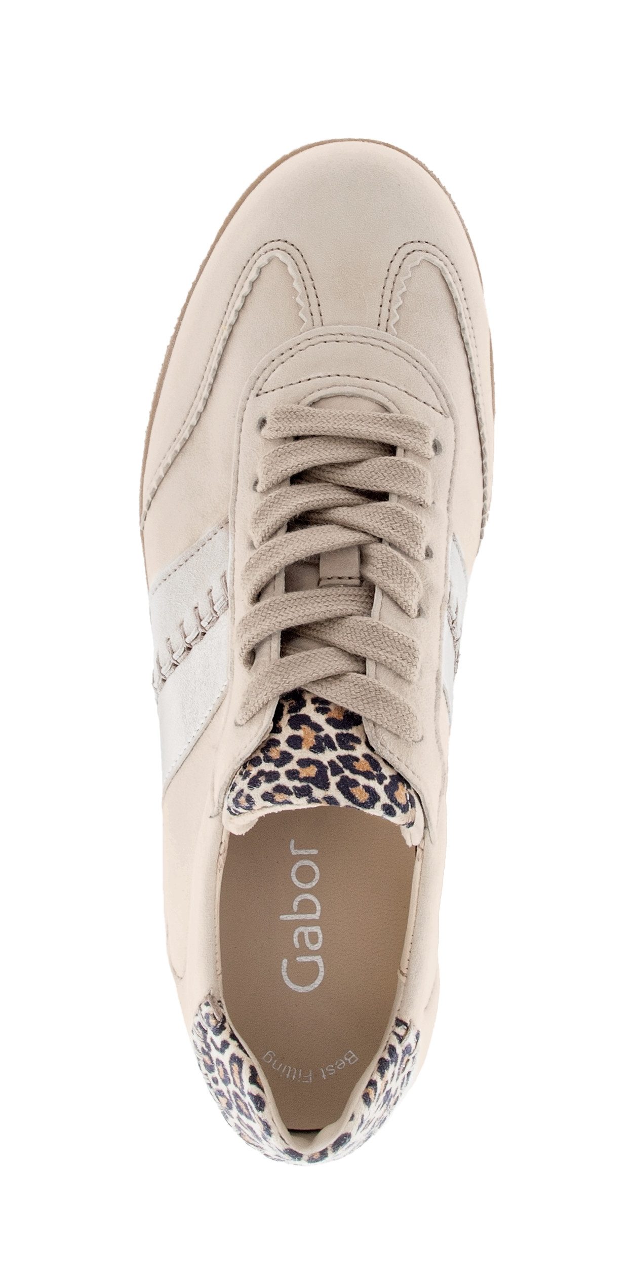 Gabor Sneaker, Freizeitschuh, Halbschuh, Schnürschuh mit bunten Kontrastbesätzen
