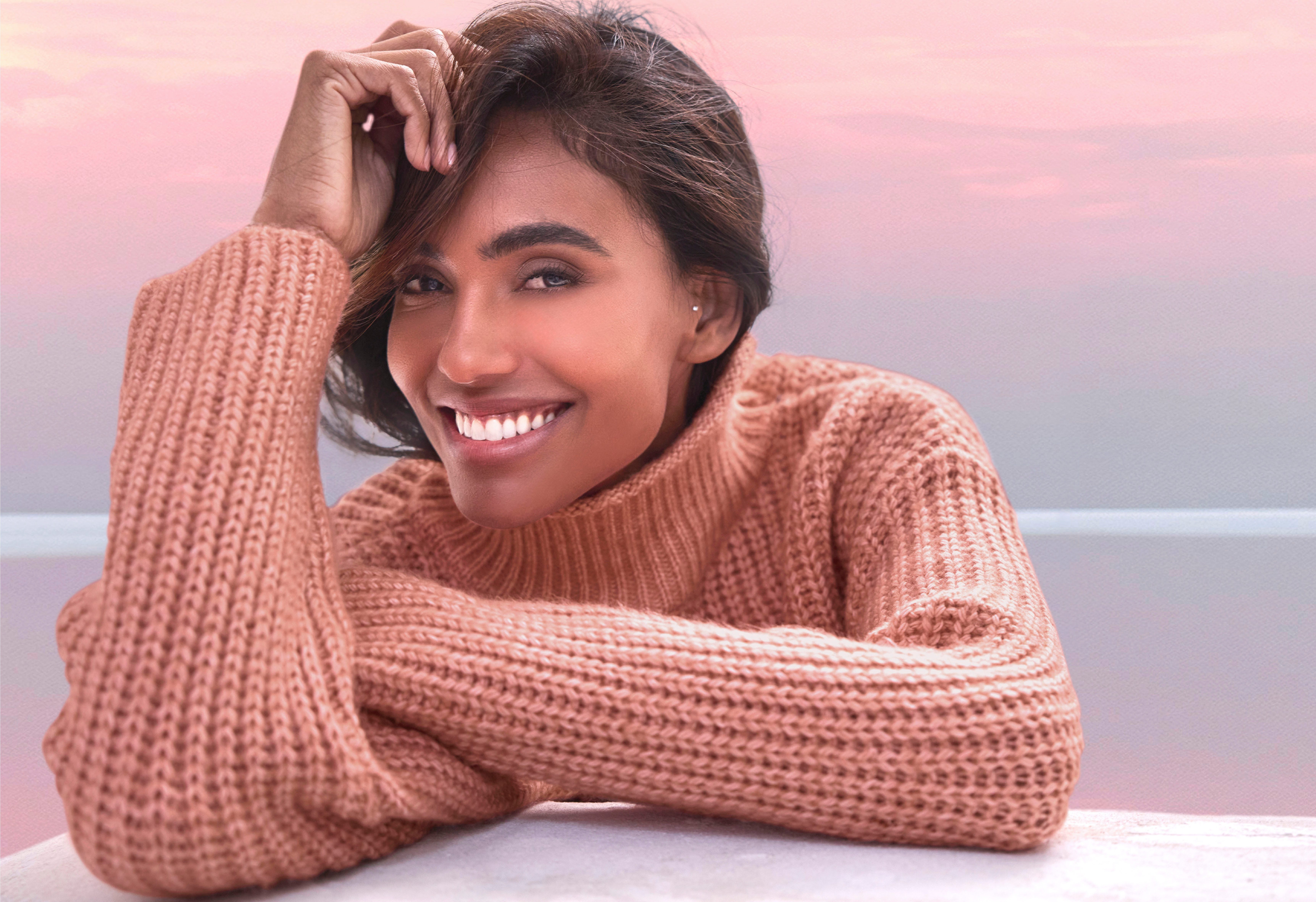 Buffalo Stehkragenpullover in Melange-Optik