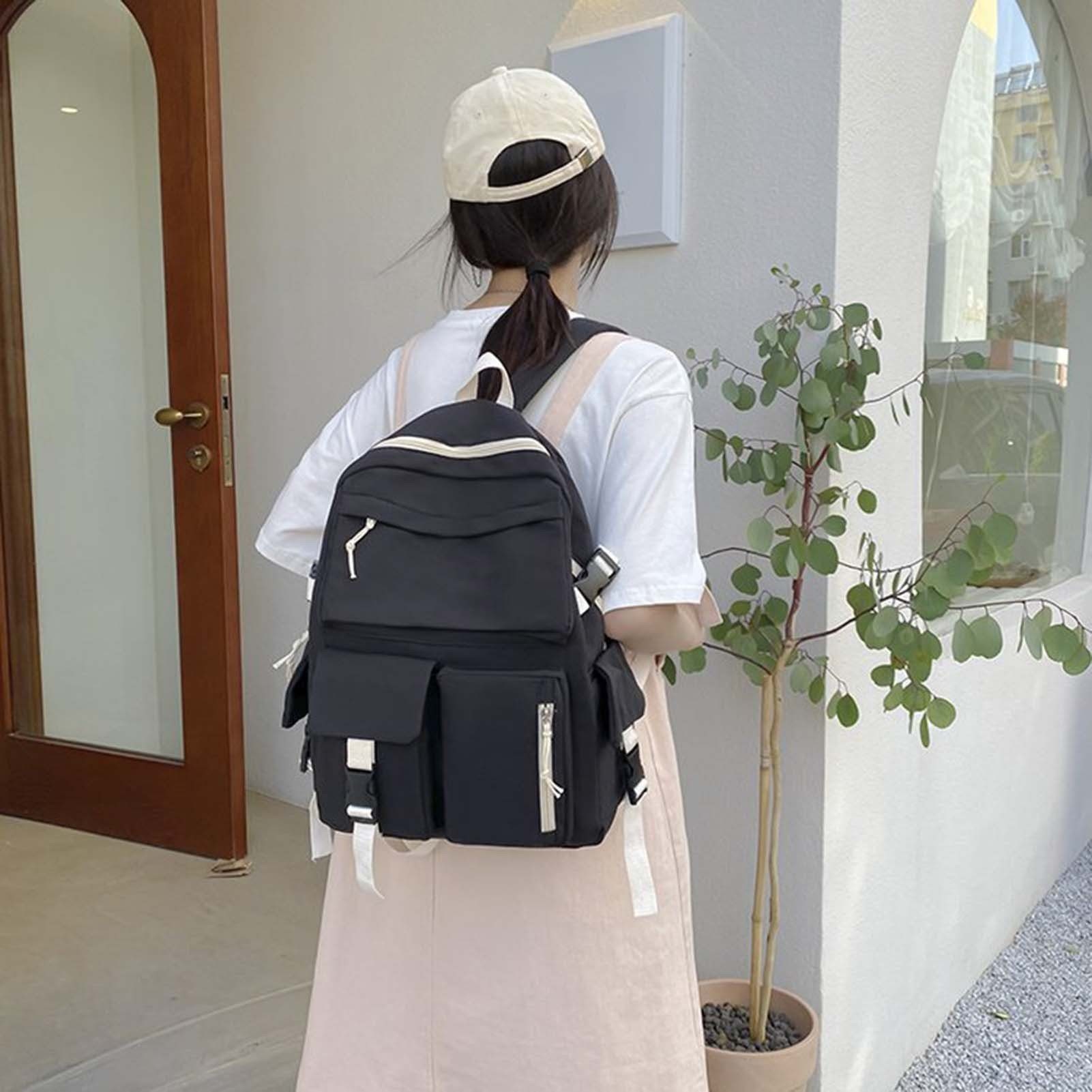 Für Große Moderner Blusmart Und Lässiger, white Rucksack Herren, Damen Schulrucksack rice