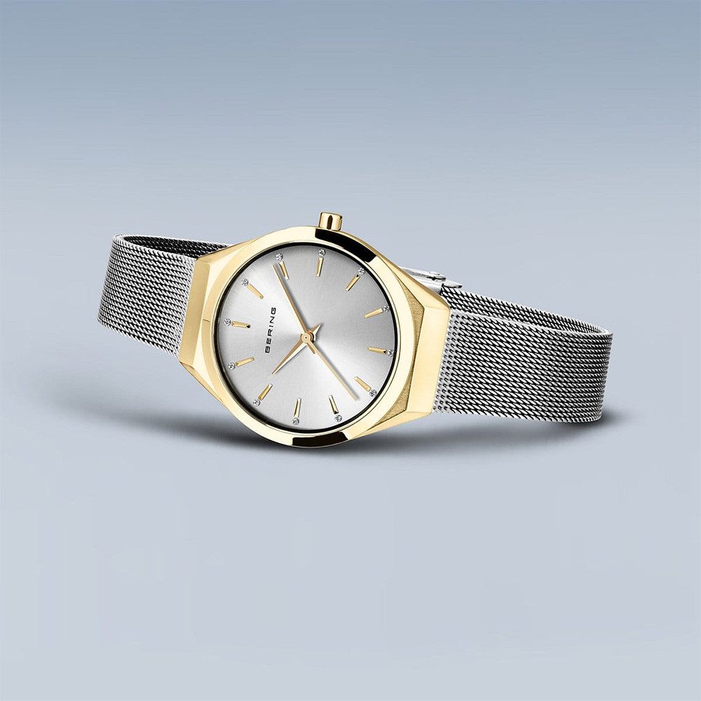 Bering Quarzuhr Bering Ultra Slim gold poliert/gebürstet 18729-010 18729-010, Hochwertiges Produkt mit zeitlosem Design, sorgfältiger Verarbeitung