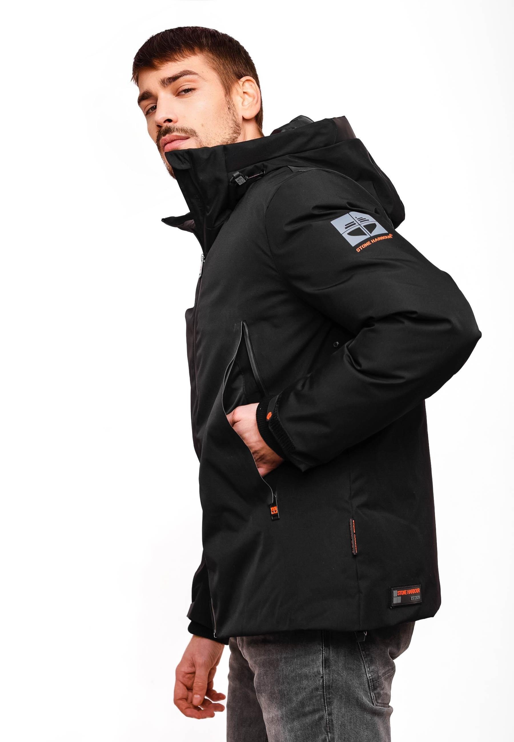 Stone Harbour Outdoorjacke Moagaa Sportliche Winterjacke mit Kapuze