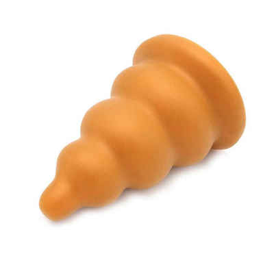 KIOTOS Analplug Goldplay Blob XL 3,5 - 10,5 cm, elastischer Silikondildo