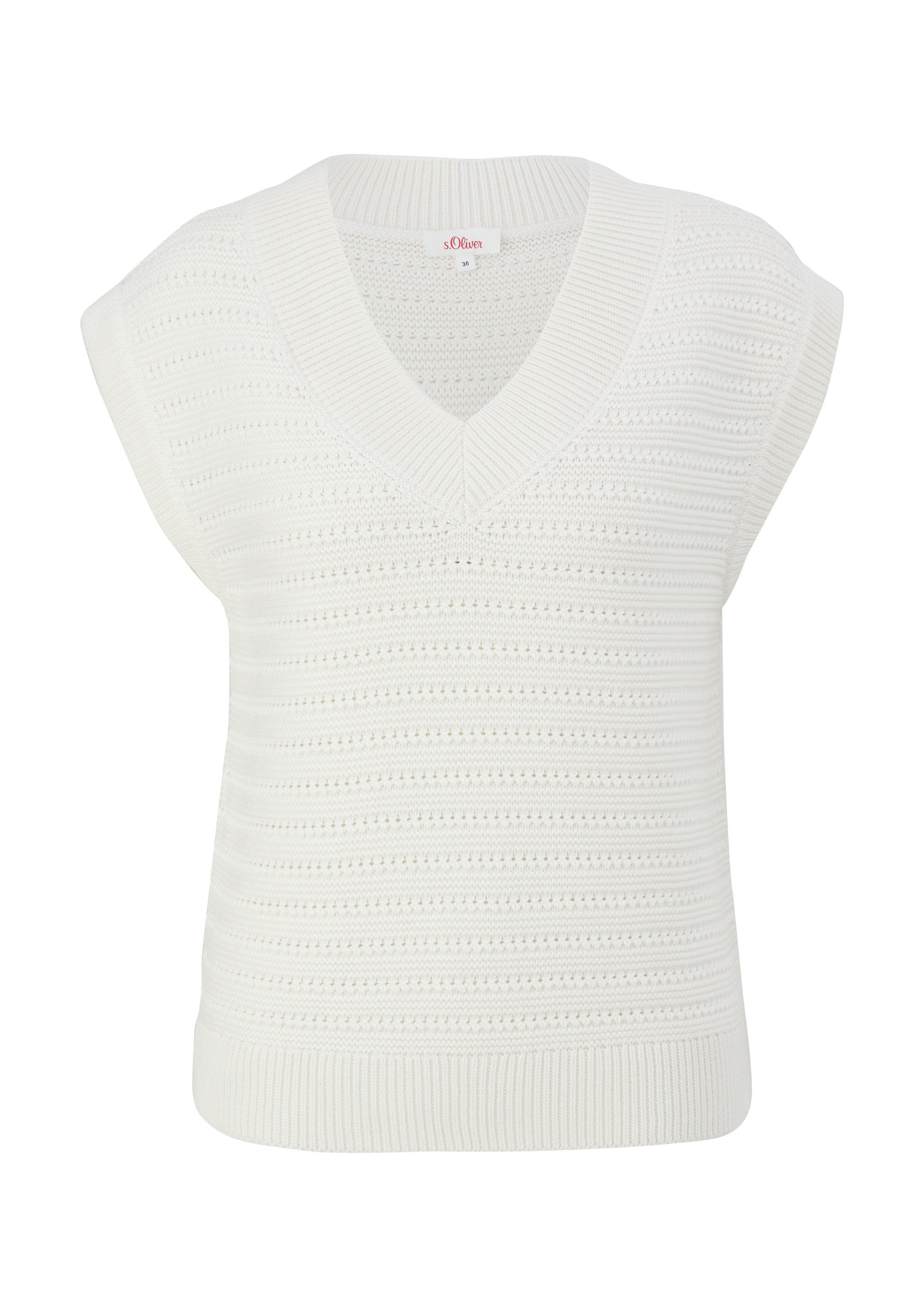 Kurzarmpullover Strickpullover