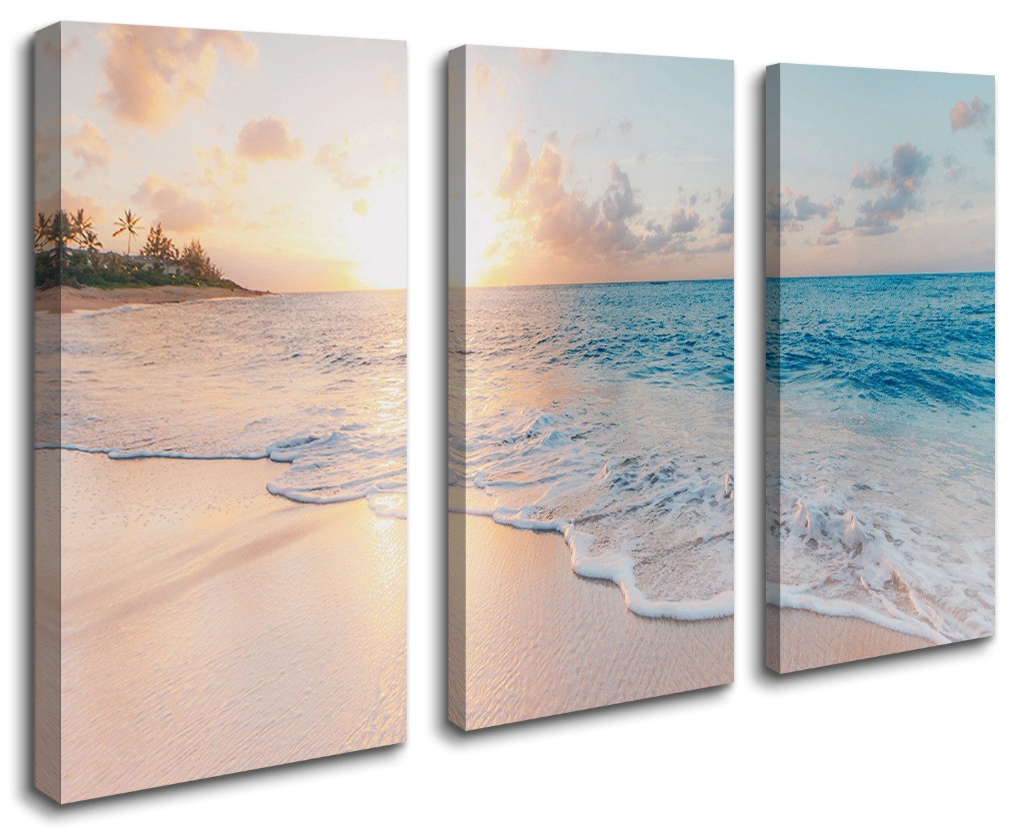 Visario Leinwandbild 3-teiliges Wandbild von Visario, günstig online kaufen