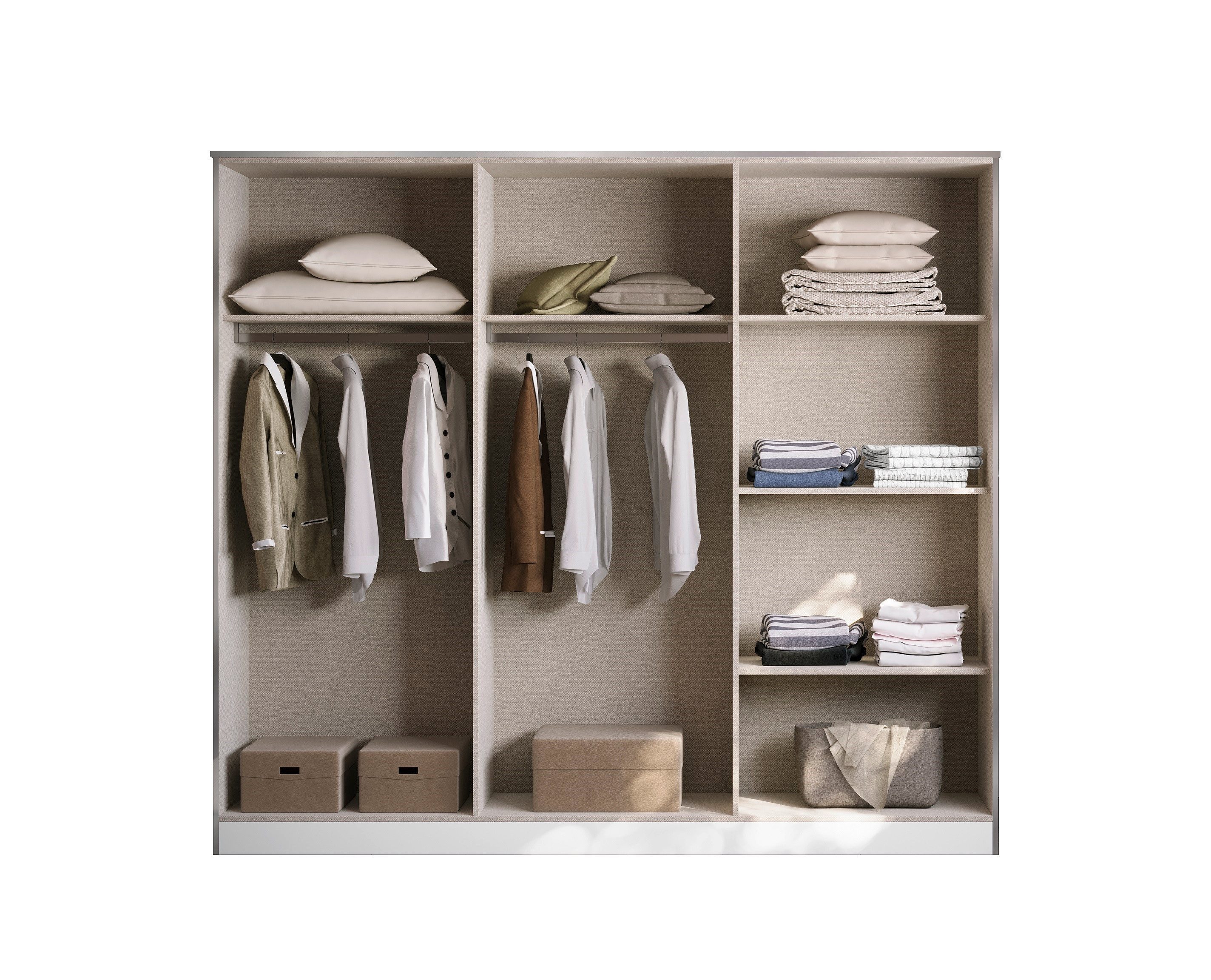 Interdesign24 Schlafzimmer-Set Stella, (6-Teilig, in Weiß/Gold Hochglanz), günstig online kaufen