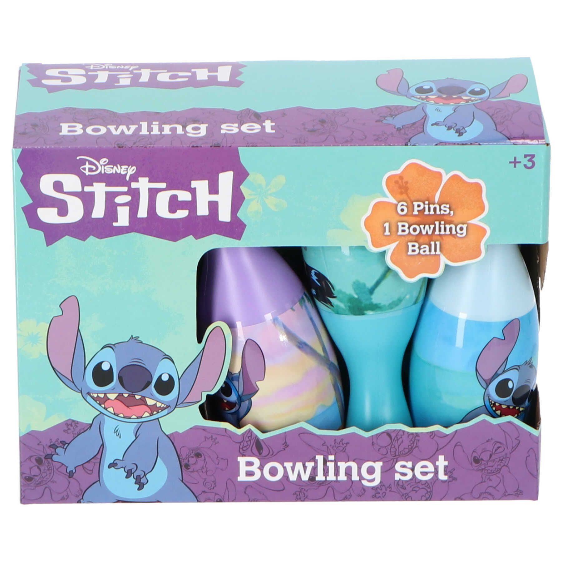 Lilo & Stitch Bowlingball -Set für Kinder 6 Pins und 1 Bowlingkugel