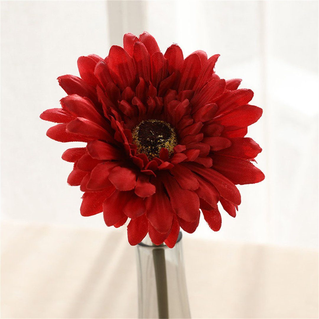 Simulierte UG, Heimdekoration, künstliche Blumenarrangement, Chrysanthemen-Sonnenblume, Kunstblumenstrauß L.Ru Gerbera-Blumen kleine künstliche