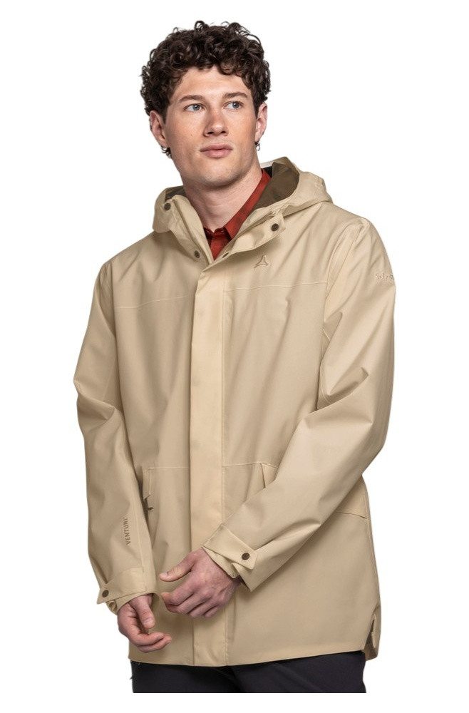 Schöffel Regenjacke CIRC Style Smue (wasserdicht, 2-Wege-Stretch) beige Herren