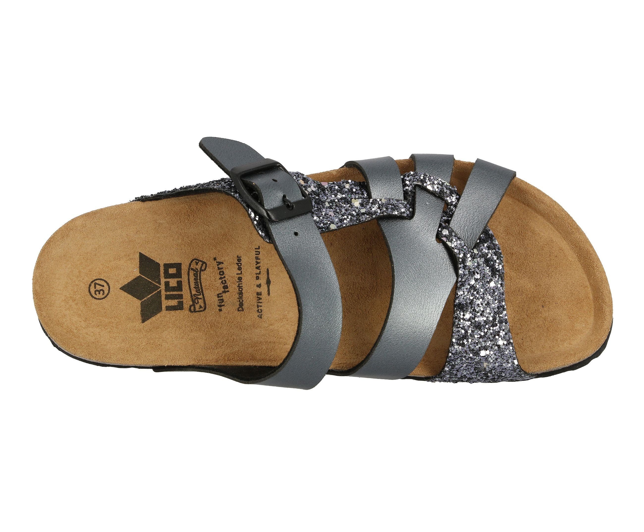 Lico Pantolette Bioline Gleam - anthrazit Pantolette