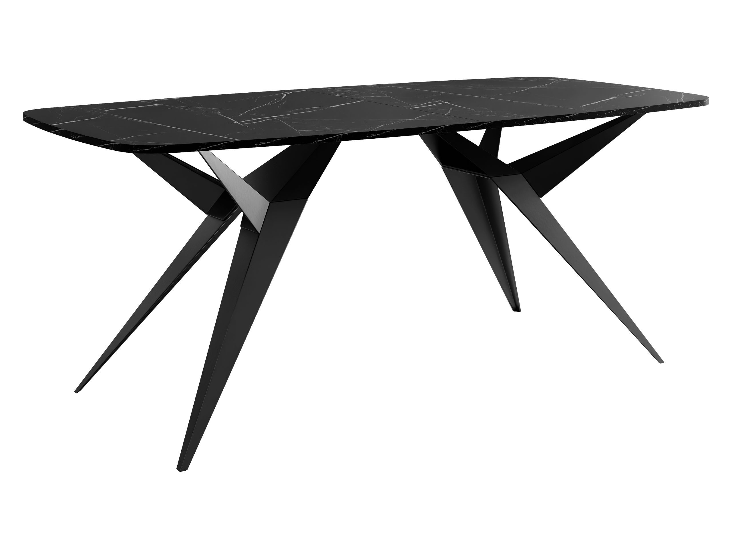 MIRJAN24 Esstisch Axis (Ausziehbarer), 160-236x90x76 cm, Beine aus Stahl