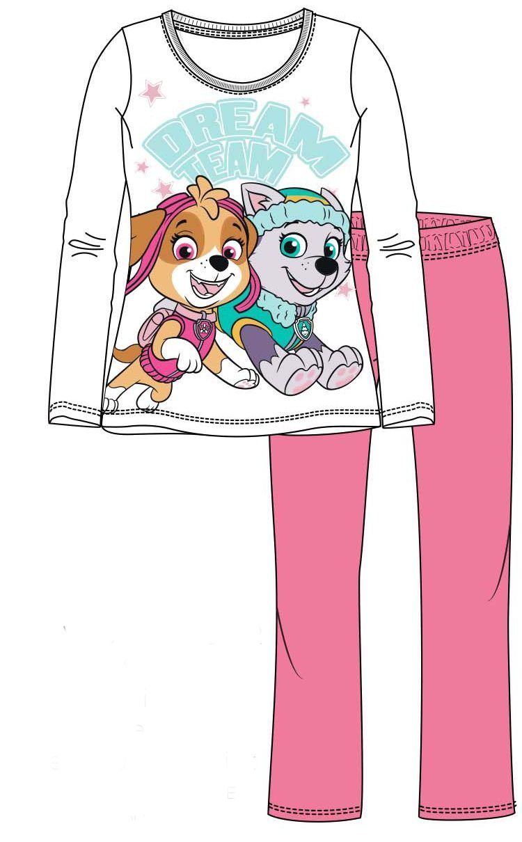 PAW PATROL Pyjama Langer Mädchen Schlafanzug 2 Teile Pyjama 98 110 128