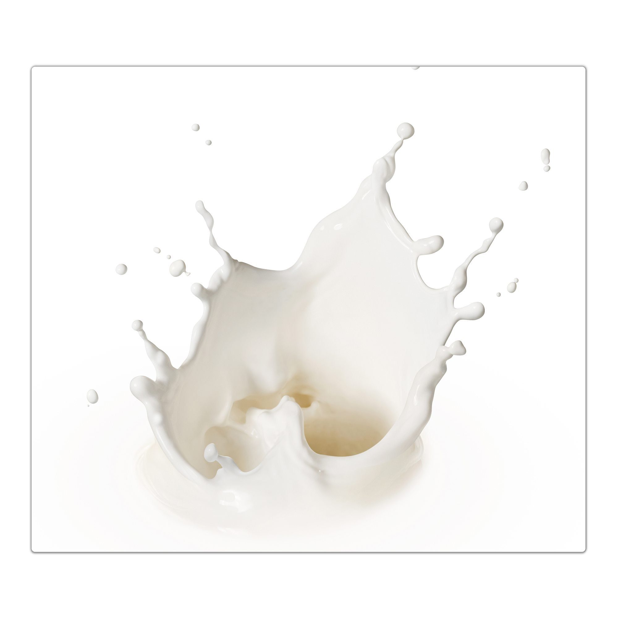 Primedeco Herd-Abdeckplatte Herdabdeckplatte Spritzschutz aus tlg) Milch (1 aus Glas, Glas hell, Splash