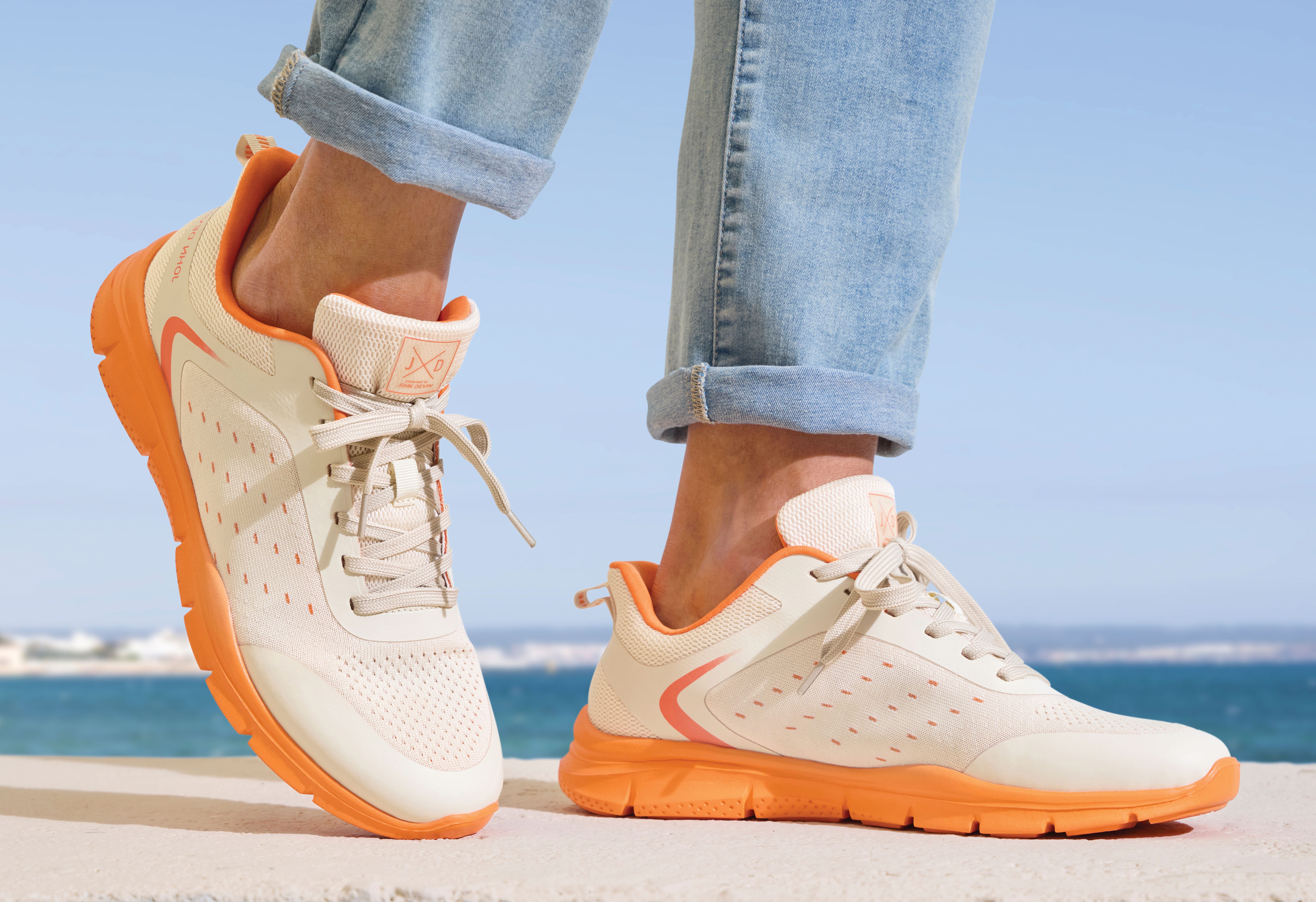 John Devin Schnürschuh, Freizeitschuhe, Schnürhalbschuhe, Halbschuh, Turnschuh Sneaker im sportiven Look mit farbiger und flexibler Sohle VEGAN