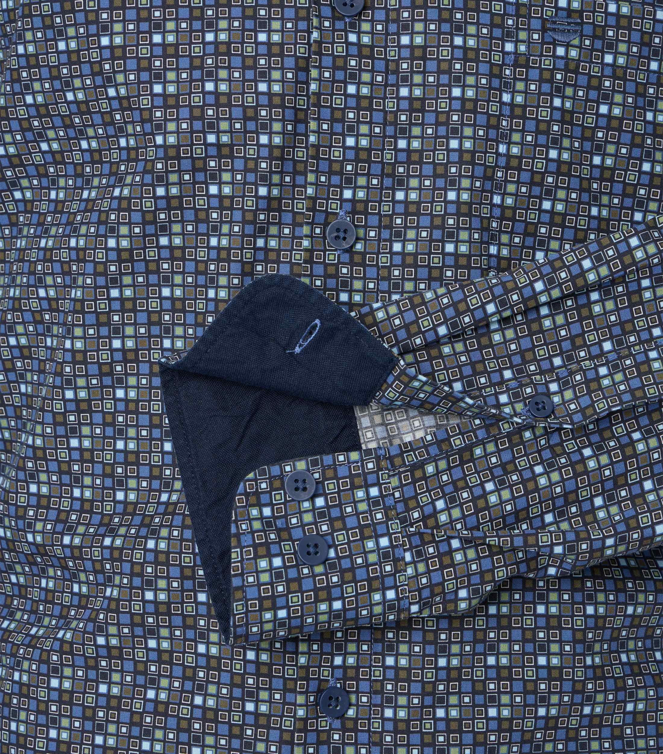 Redmond Langarmhemd Druck Comfort Fit