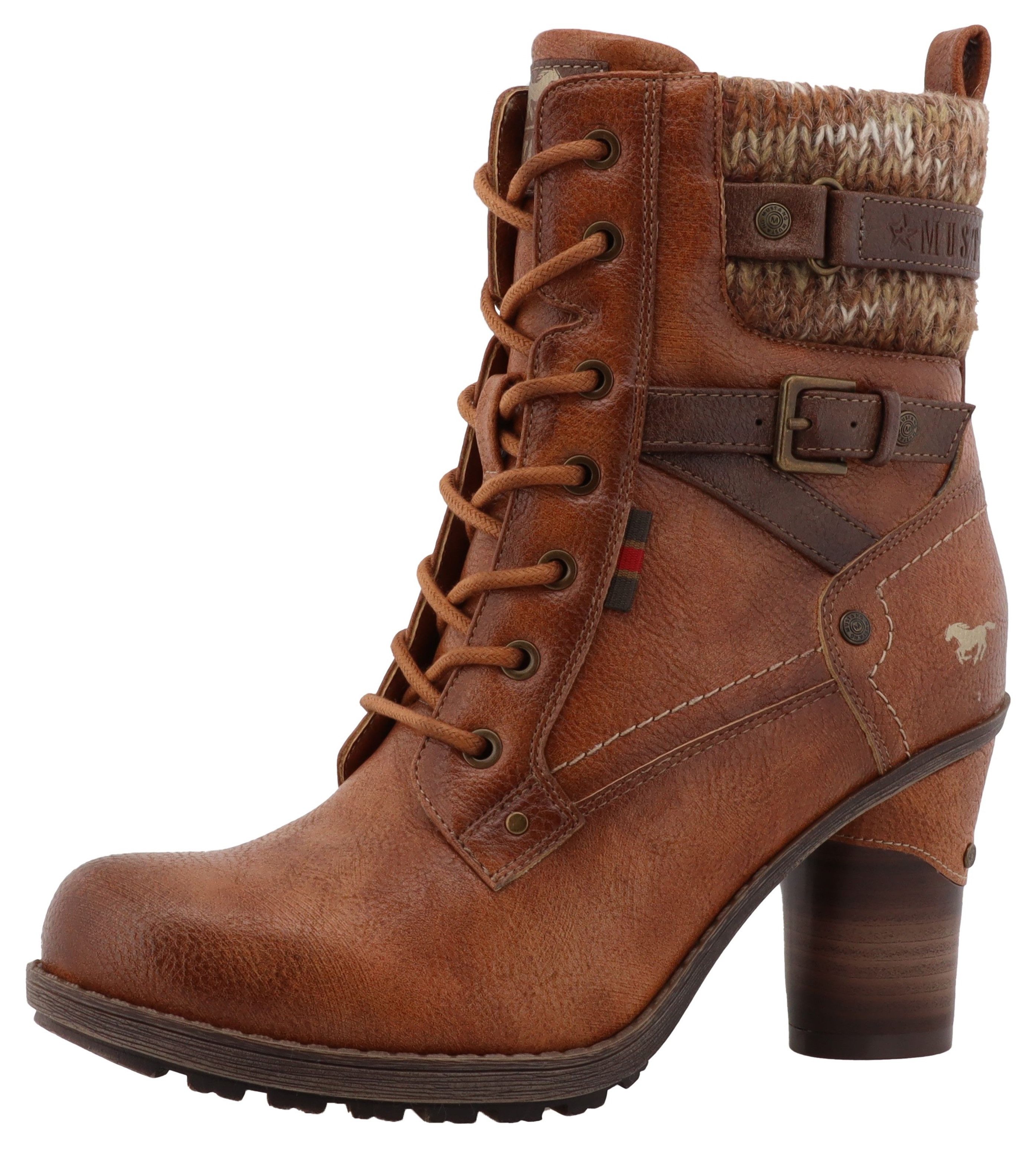 Mustang Shoes Palma Winterstiefelette Schnürstiefelette, Winterboots mit mo günstig online kaufen