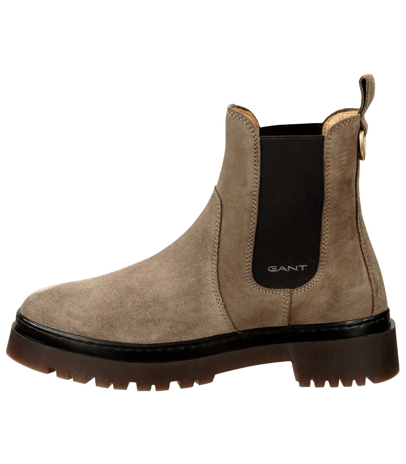 Gant Snowboots Dunkelbraun Leder/Textil Stiefelette