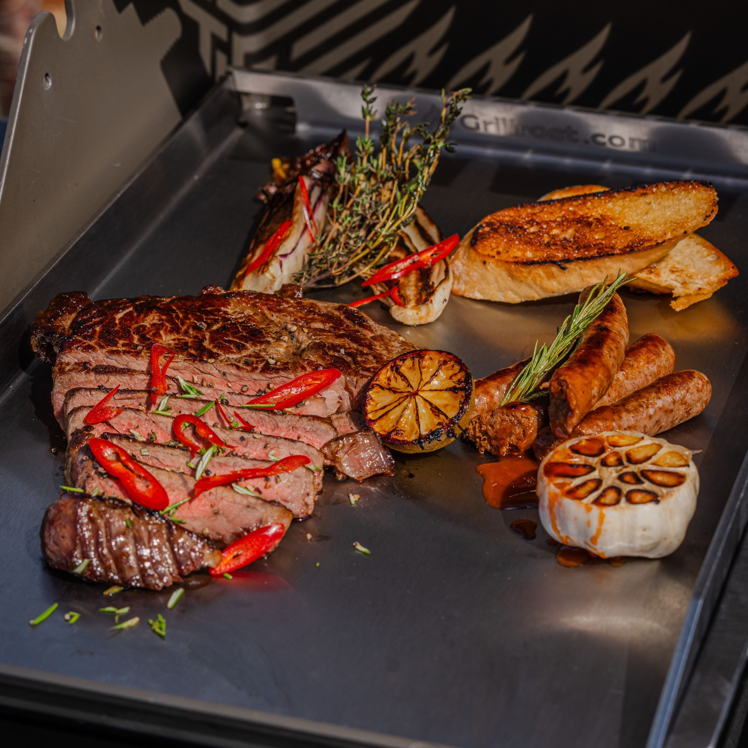 Grillrost.com BBQ Grillrost BBQ Grillplatte 400x300mm, Made in Germany