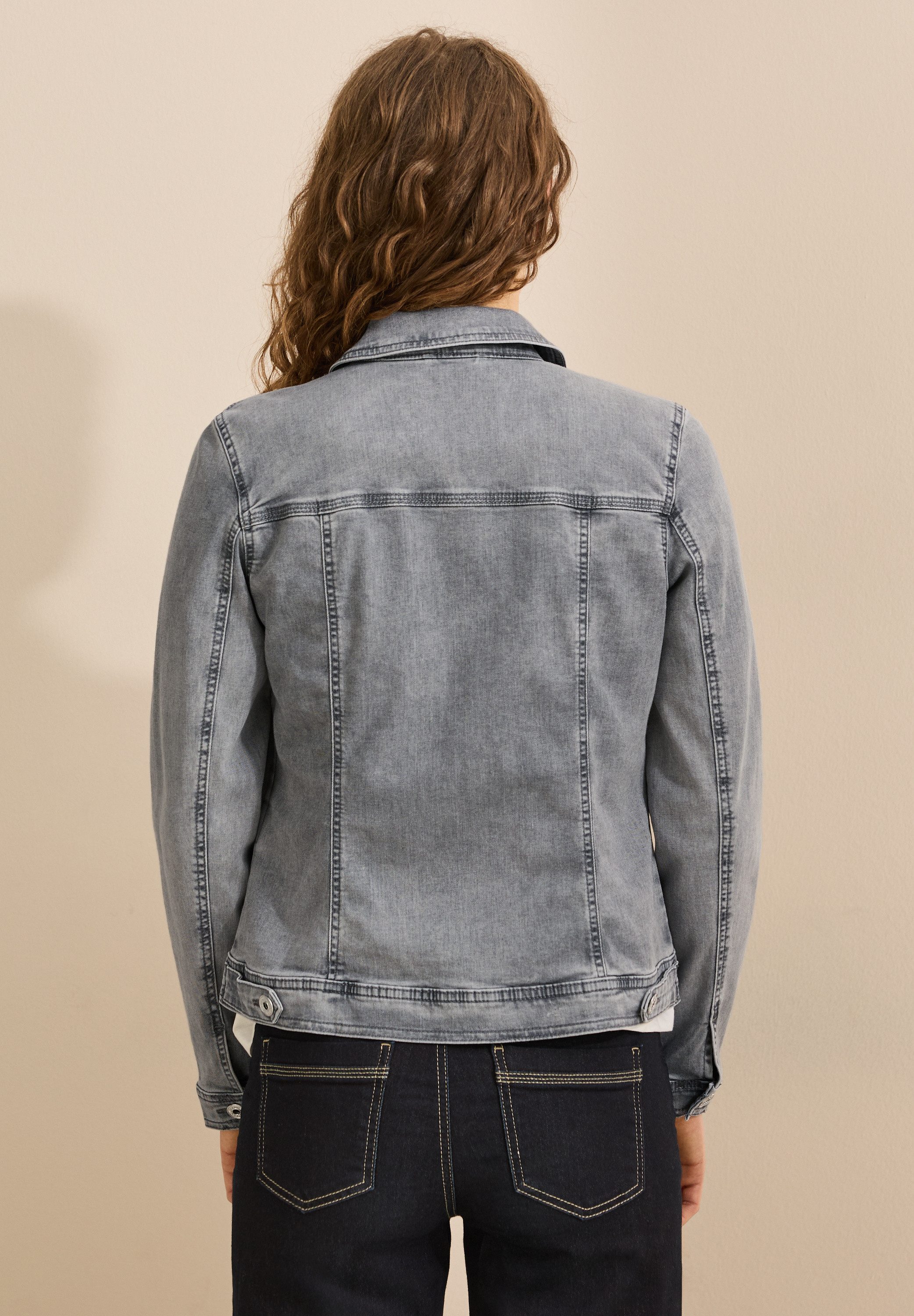 CECIL Jeansjacke aus Baumwolle mit Stretchanteil günstig online kaufen