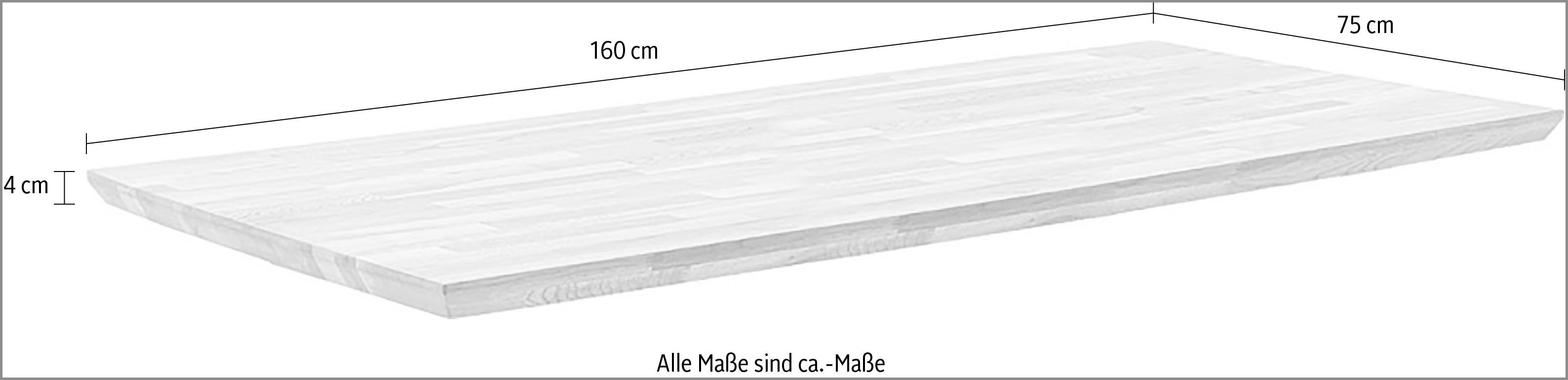 MCA living Esstischplatte Zeballos Tischplatte (1 günstig online kaufen