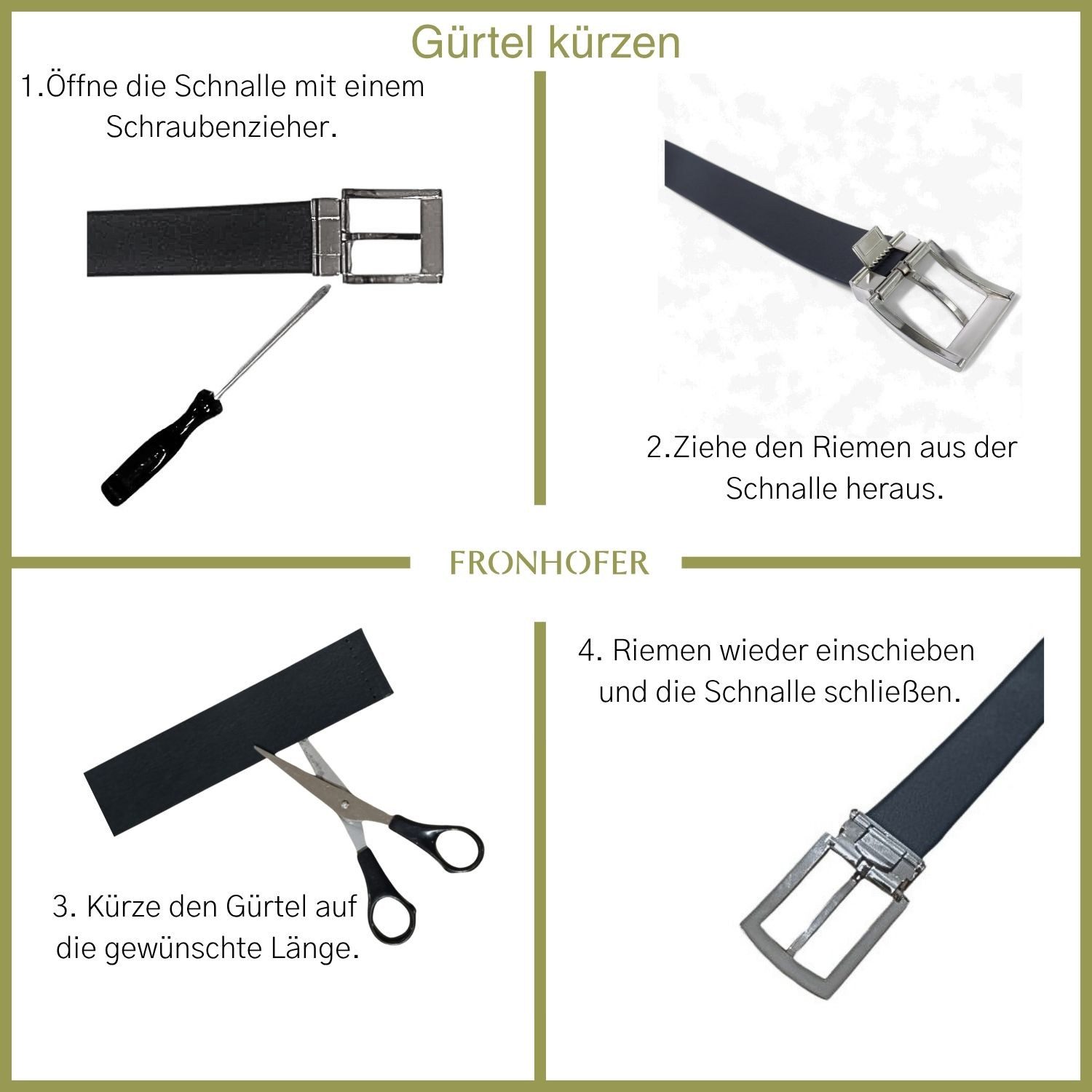 FRONHOFER Hüftgürtel 18630 (1-St) Anzuggürtel 3 günstig online kaufen
