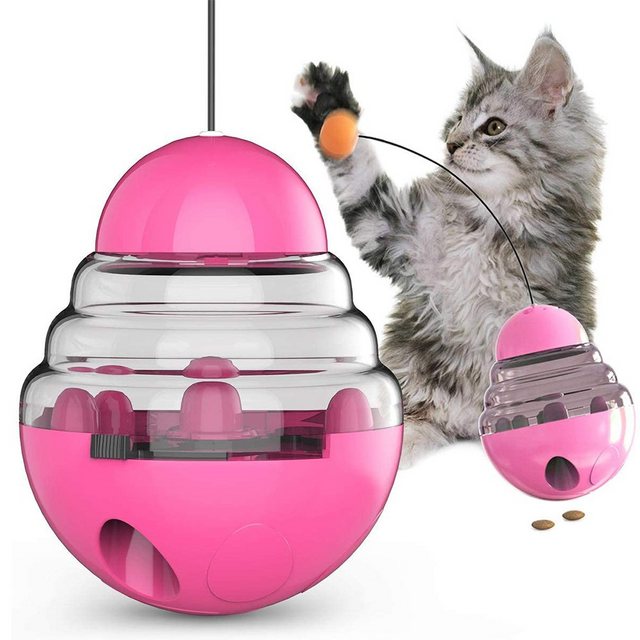 Einemgeld Katzen-Futterspender Tumbler Katzenspielzeug, Feeding Ball Spielzeug, für Langsam Fütterung