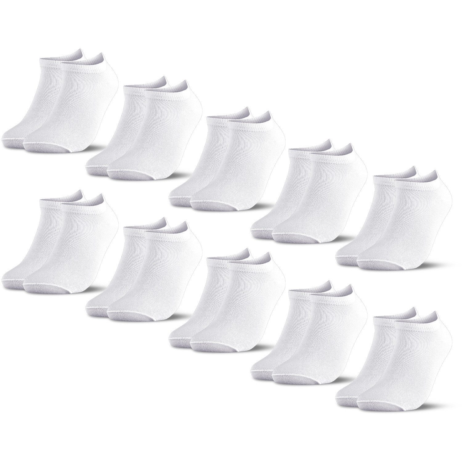 OCCULTO Sneakersocken Occulto Kinder Sneaker Socken 10er Pack (Modell: Mikl) (10-Paar)