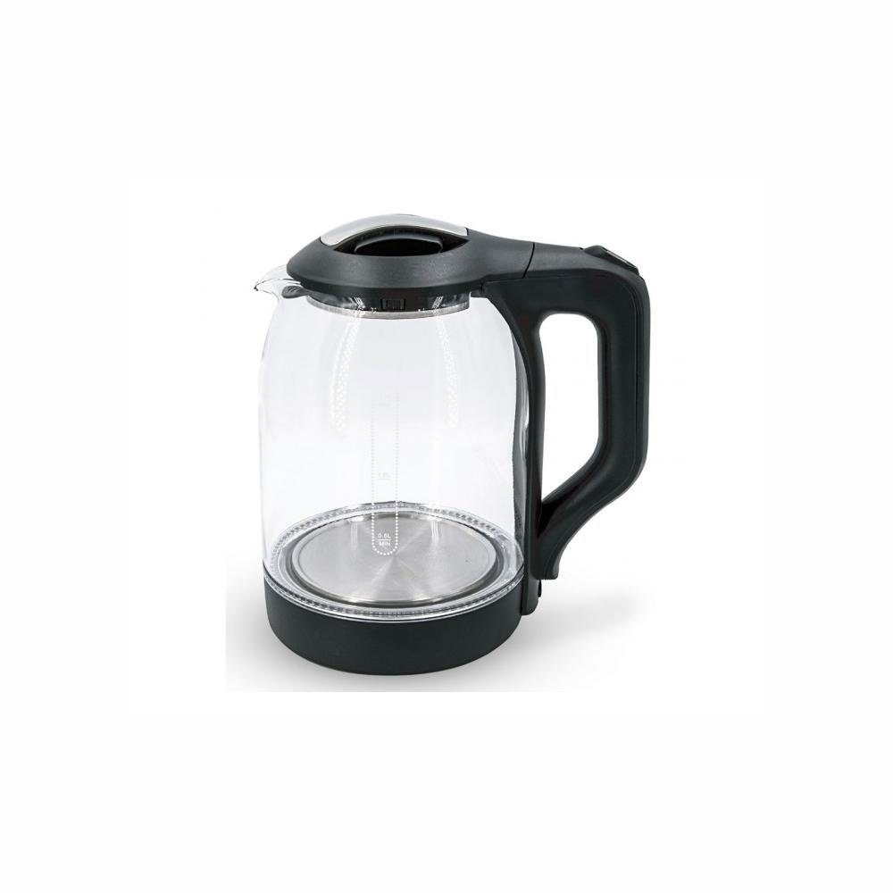Comelec Wasserkocher Wasserkocher COMELEC 1,8 L 1500W Schwarz Glas Wasserkessel, 1,8 l, 1500 W