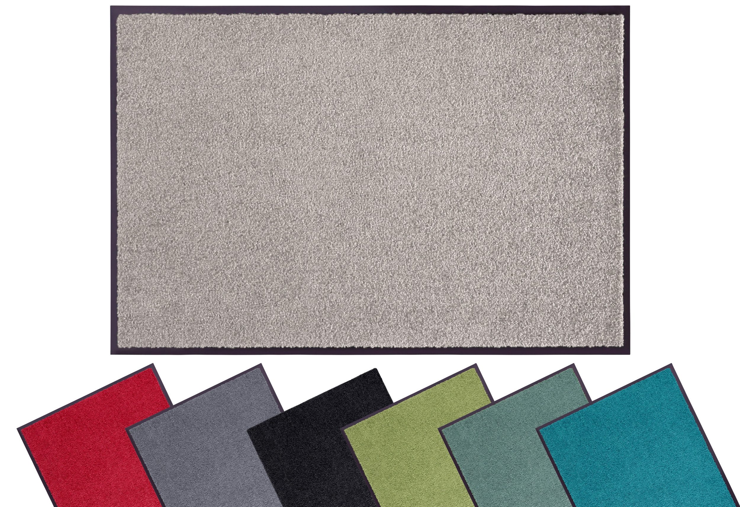 OTTO home Fußmatte Clean & Walk, rechteckig, Höhe: 7 mm, Schmutzfangmatte, Türmatte, In- und Outdoor, Teppich, Läufer, waschbar