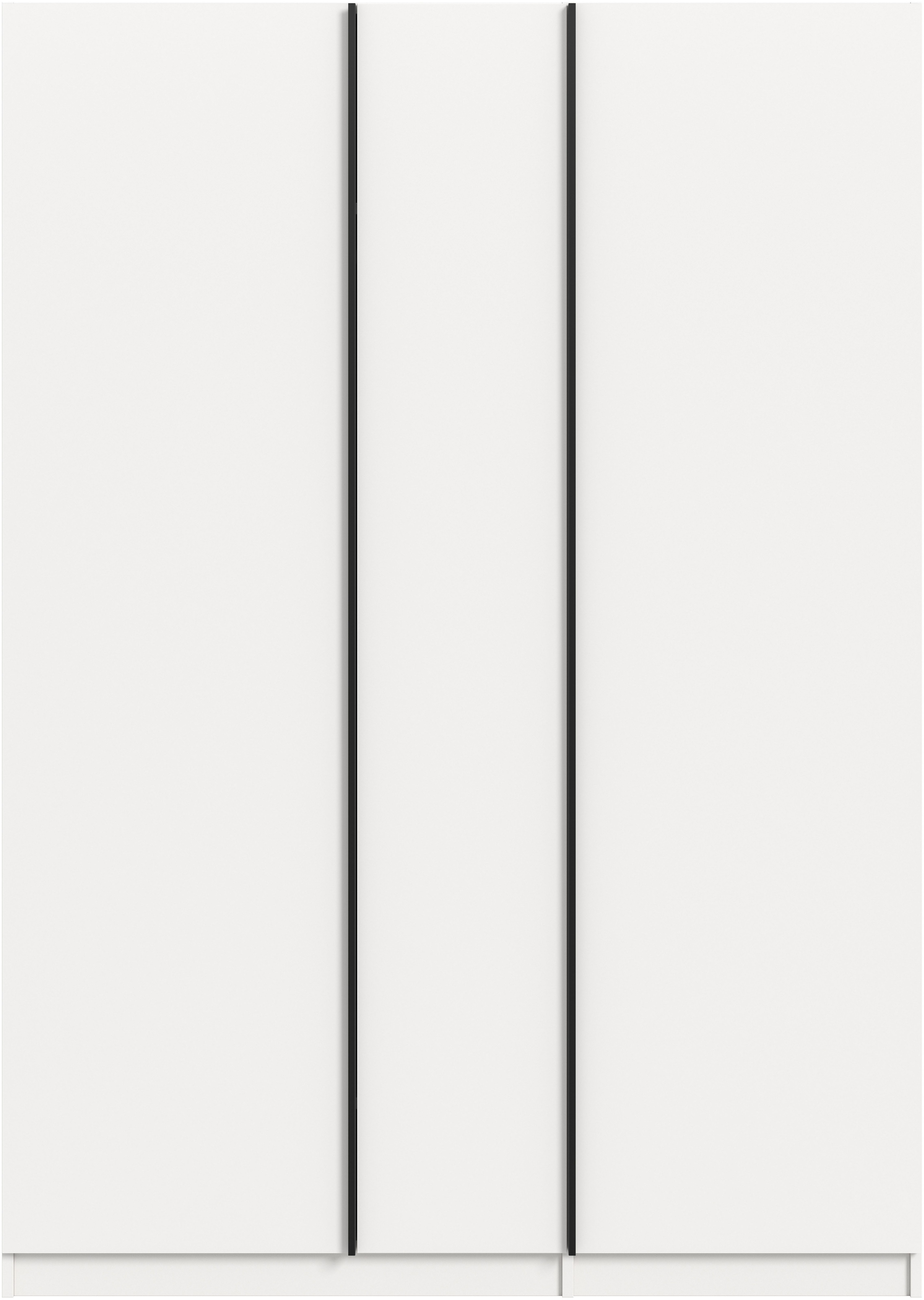 Home affaire Kleiderschrank BENDINGO, Schlafzimmerschrank, Schrank, Garderobenschrank (OTTO BESTSELLER, Garderobe & Schlafzimmer) Breite 130cm, weiß, 3-türig, inkl. 2 Kleiderstangen und 6 Ablageböden