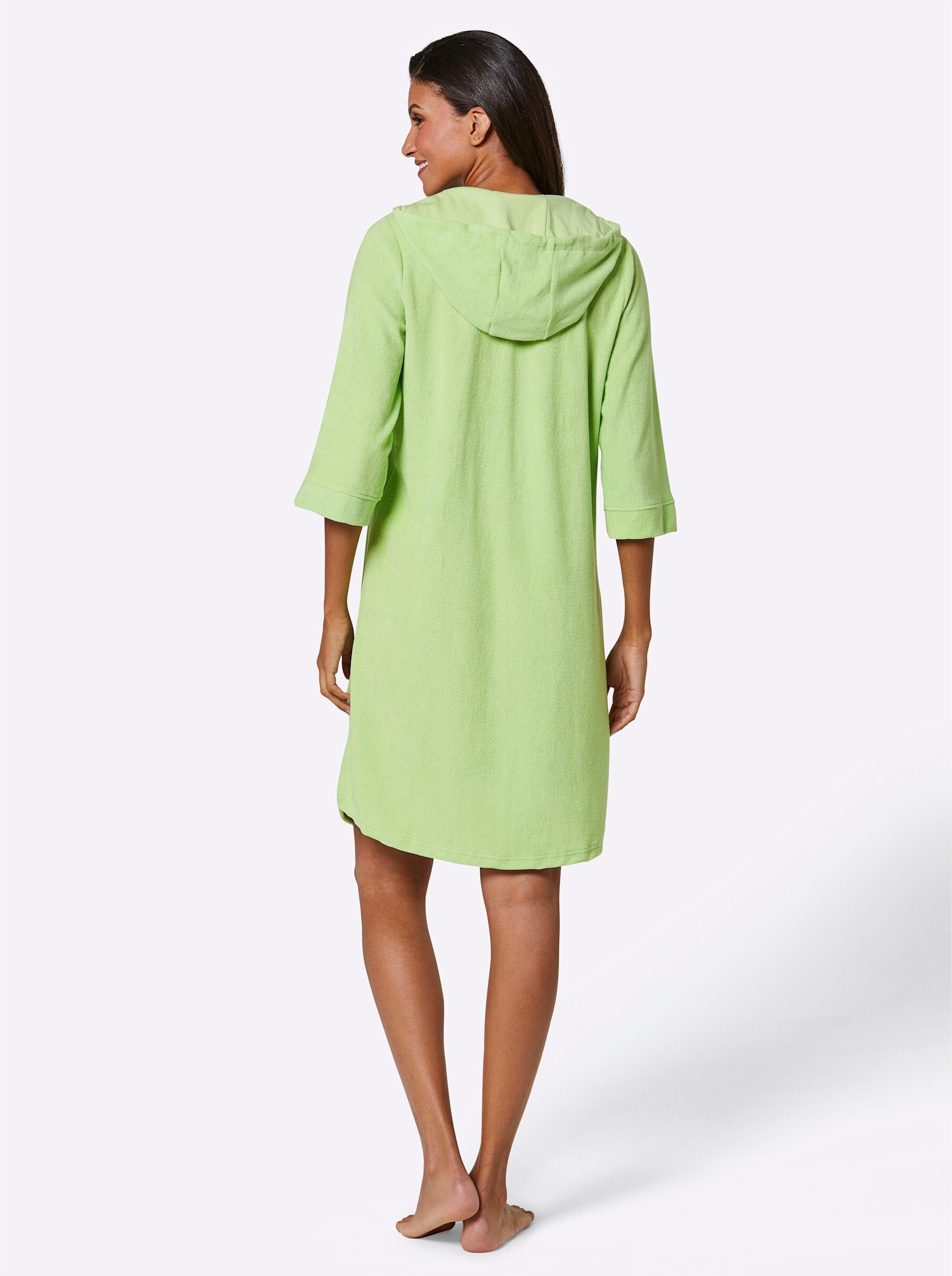 Witt Damenbademantel Bademantel ., Länge ca. 100 cm, Baumwolle, Reißverschl günstig online kaufen