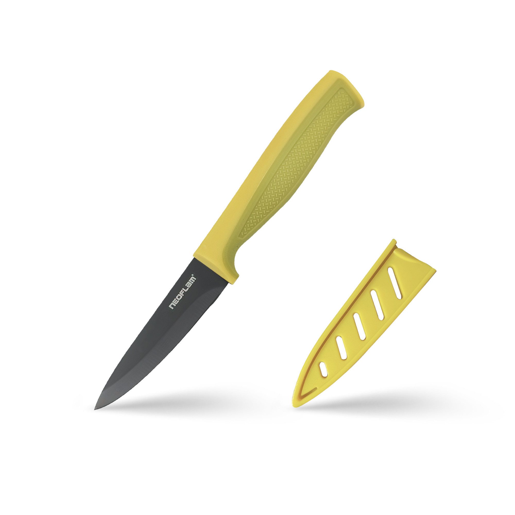 NEOFLAM® Kochmesser Schälmesser mit Titan-Beschichtung, 9 cm