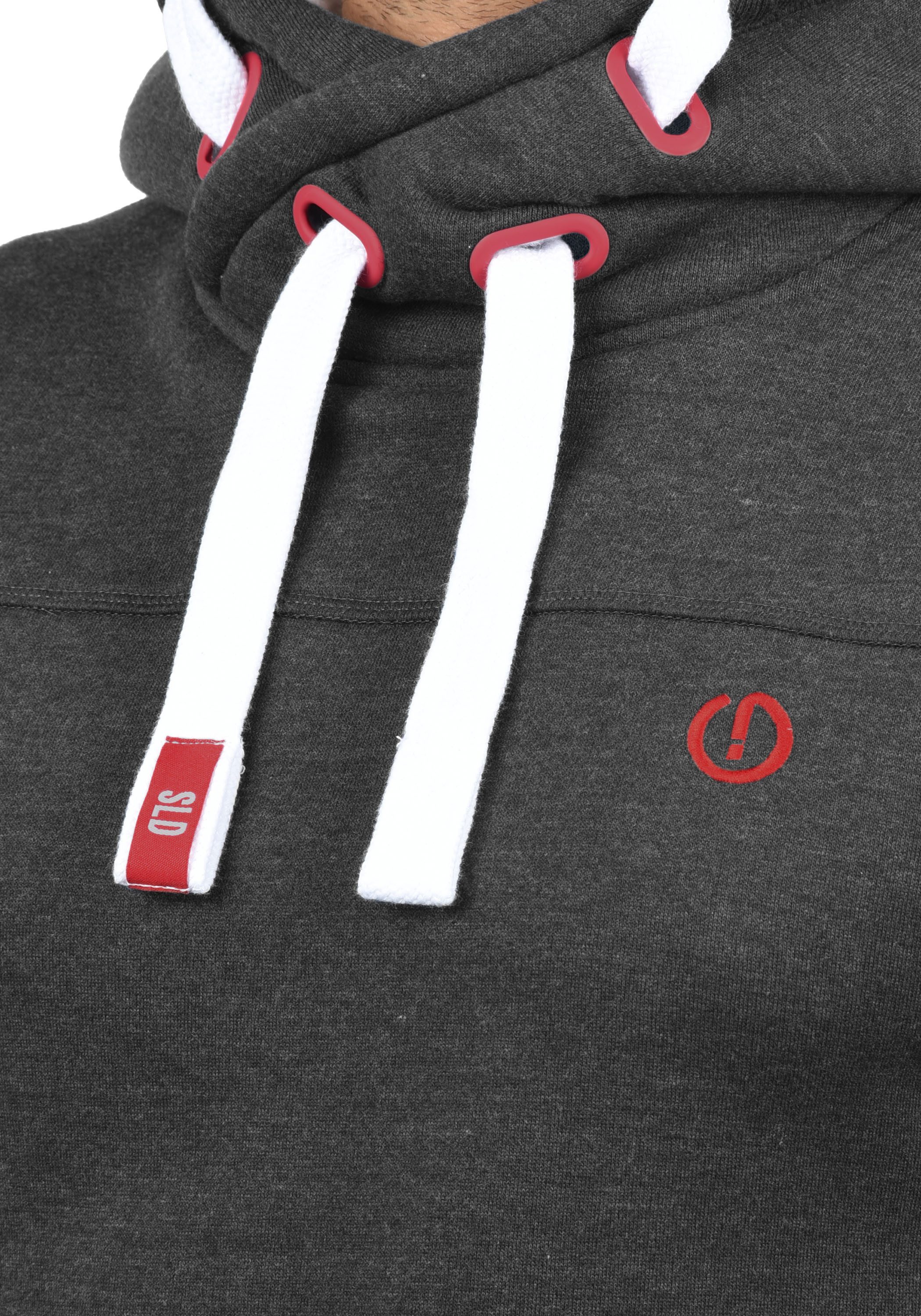 !Solid Hoodie SDBenjamin Hood Kapuzensweatshirt mit Cross-Over Kragen