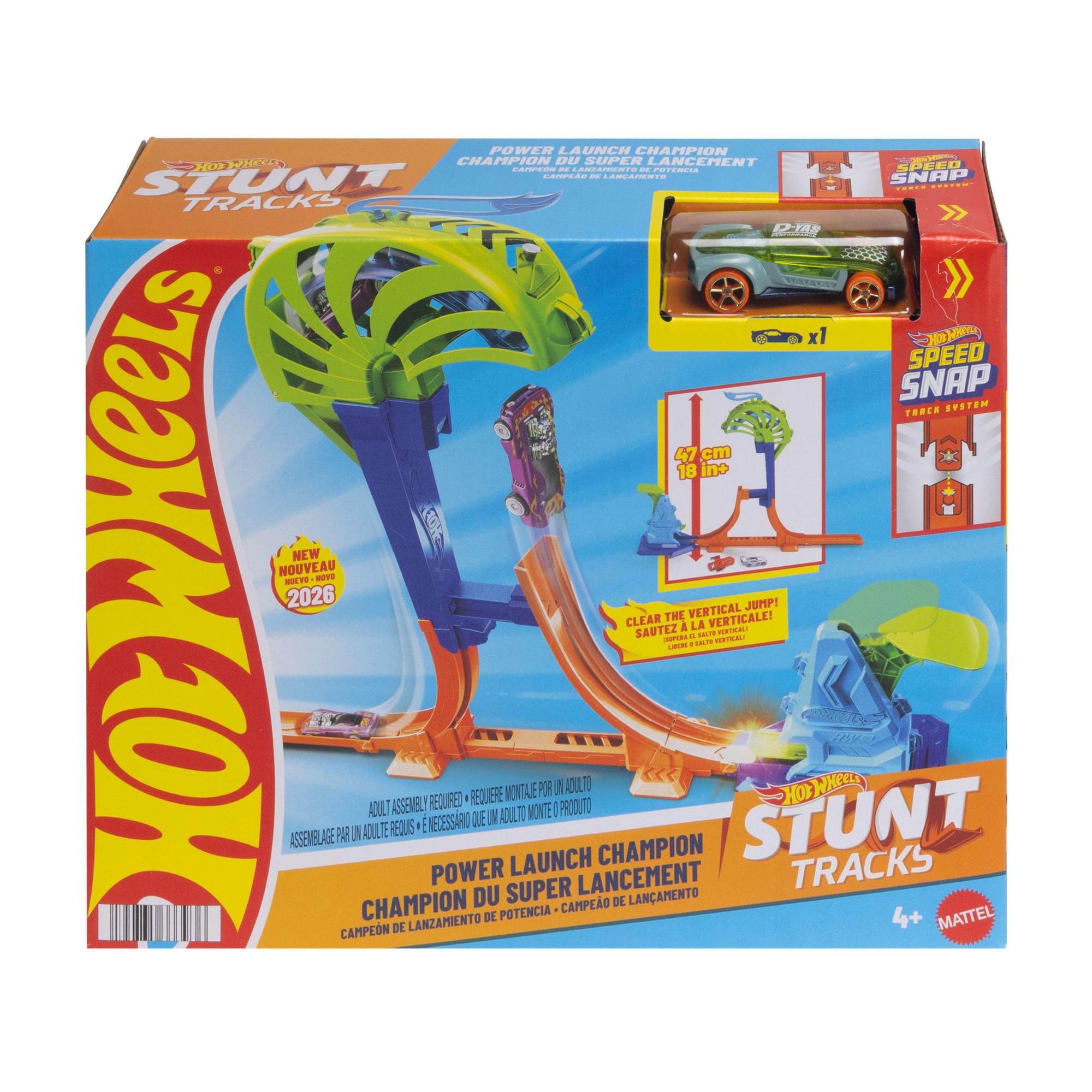 Hot Wheels Autorennbahn Hot Wheels Stunt Tracks Power Launch Champion