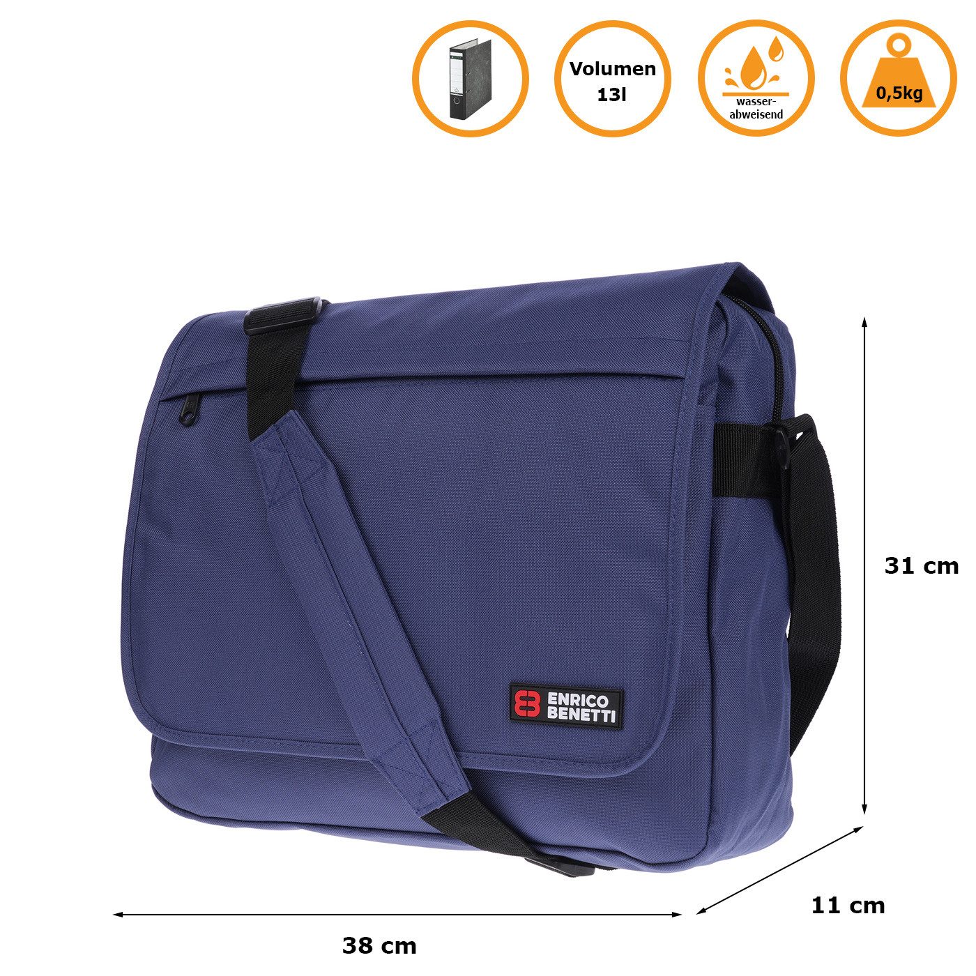 Christian Wippermann Businesstasche Große XL Herren Damen Tasche Umhängetasche Messenger Bag (1 tlg)