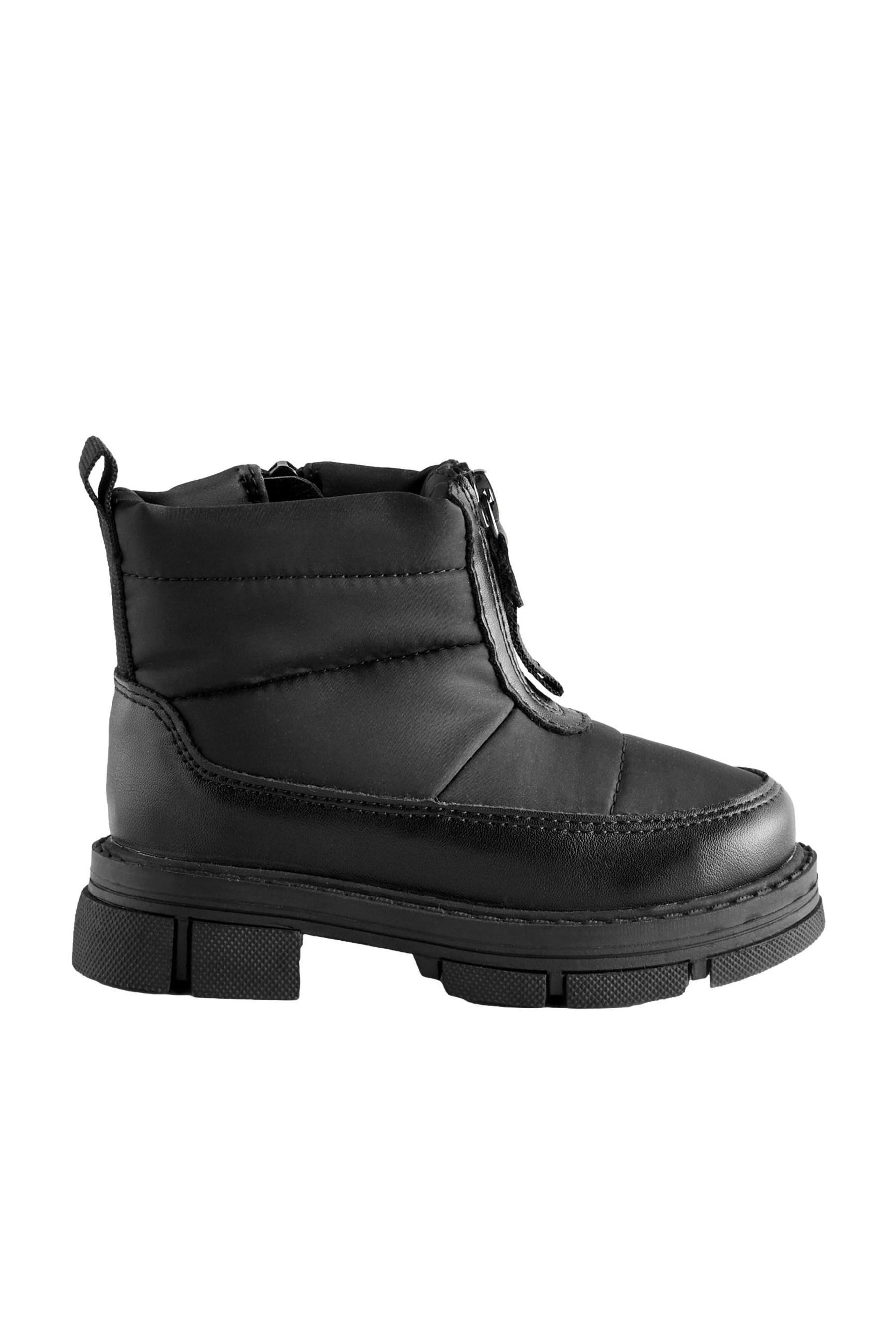 Next Klobige Steppstiefel mit Frontreißverschluss Winterstiefel günstig online kaufen