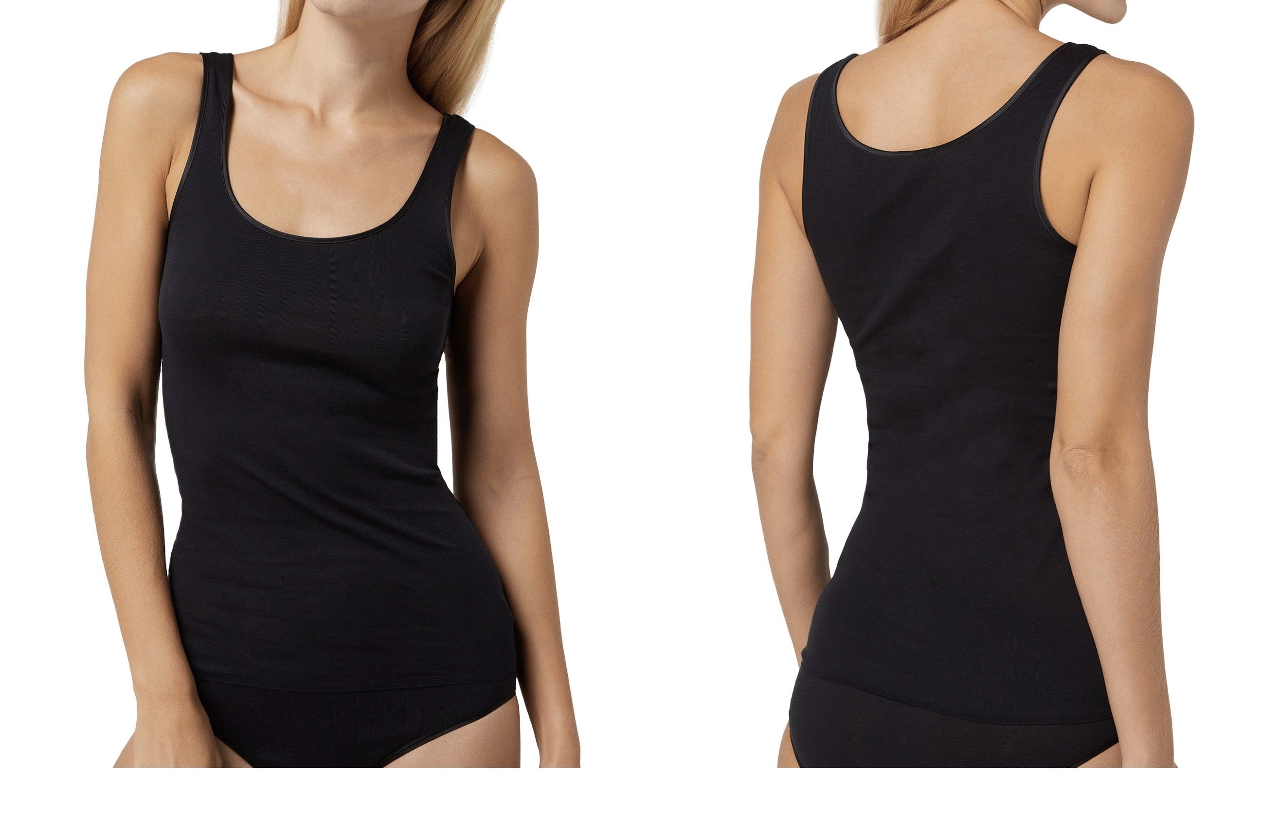 Unterhemd 2er Set Damen Unterhemd Baumwolle Tank Top Achselhemd Damentop 811