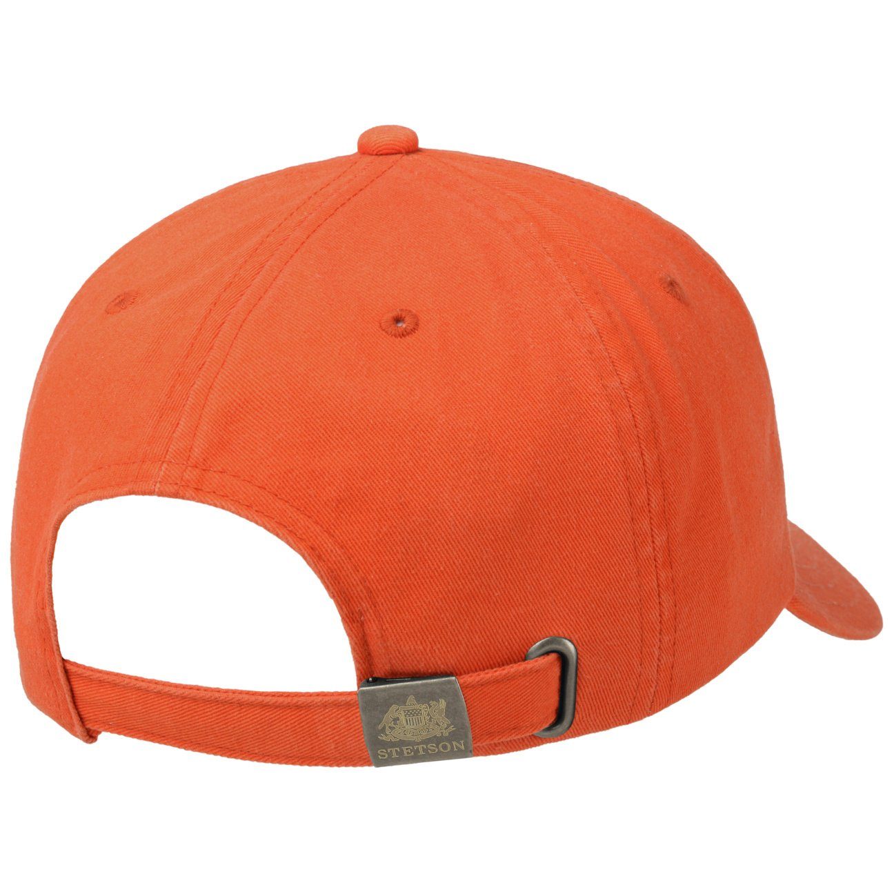 Stetson Baseball Cap (1-St) Metallschnalle Basecap orange