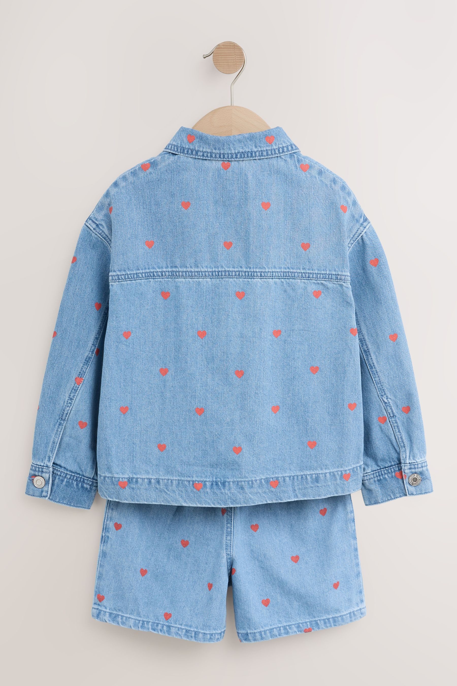 Next Jeansjacke Denim-Hemdjacke und Shorts aus günstig online kaufen
