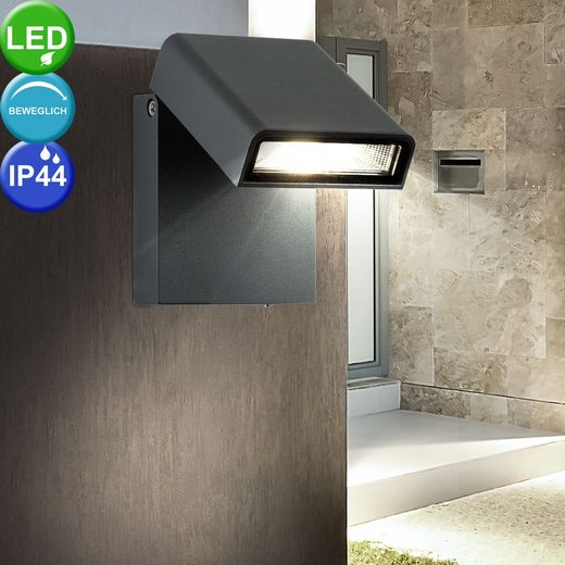 etc-shop LED Aufbaustrahler, LED Außen Haus Wand Lampe Haustür Eingang