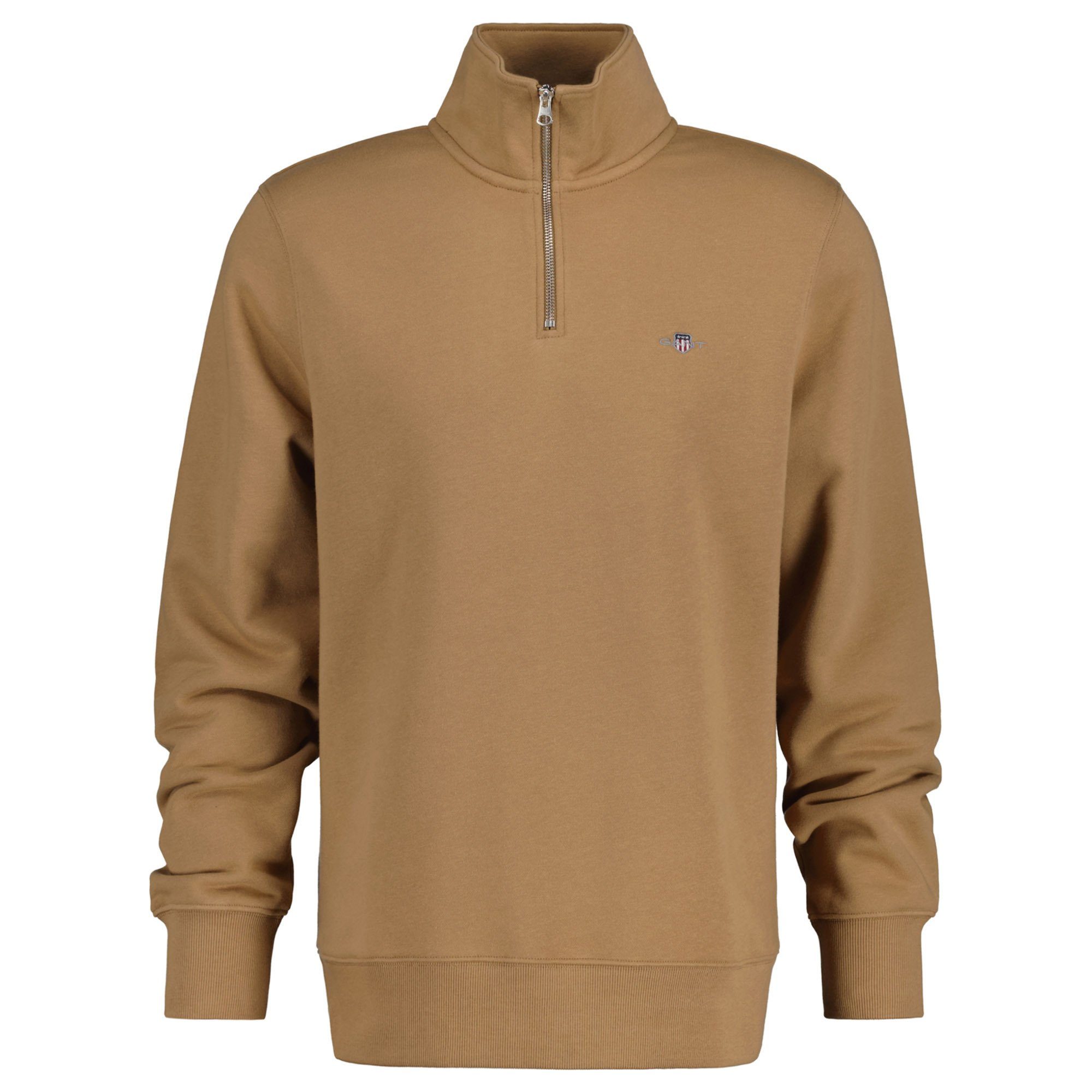 GANT Reg Shield Half Zip Sweat - Sweat à Demi-Zip Homme Confortable Et Élégant