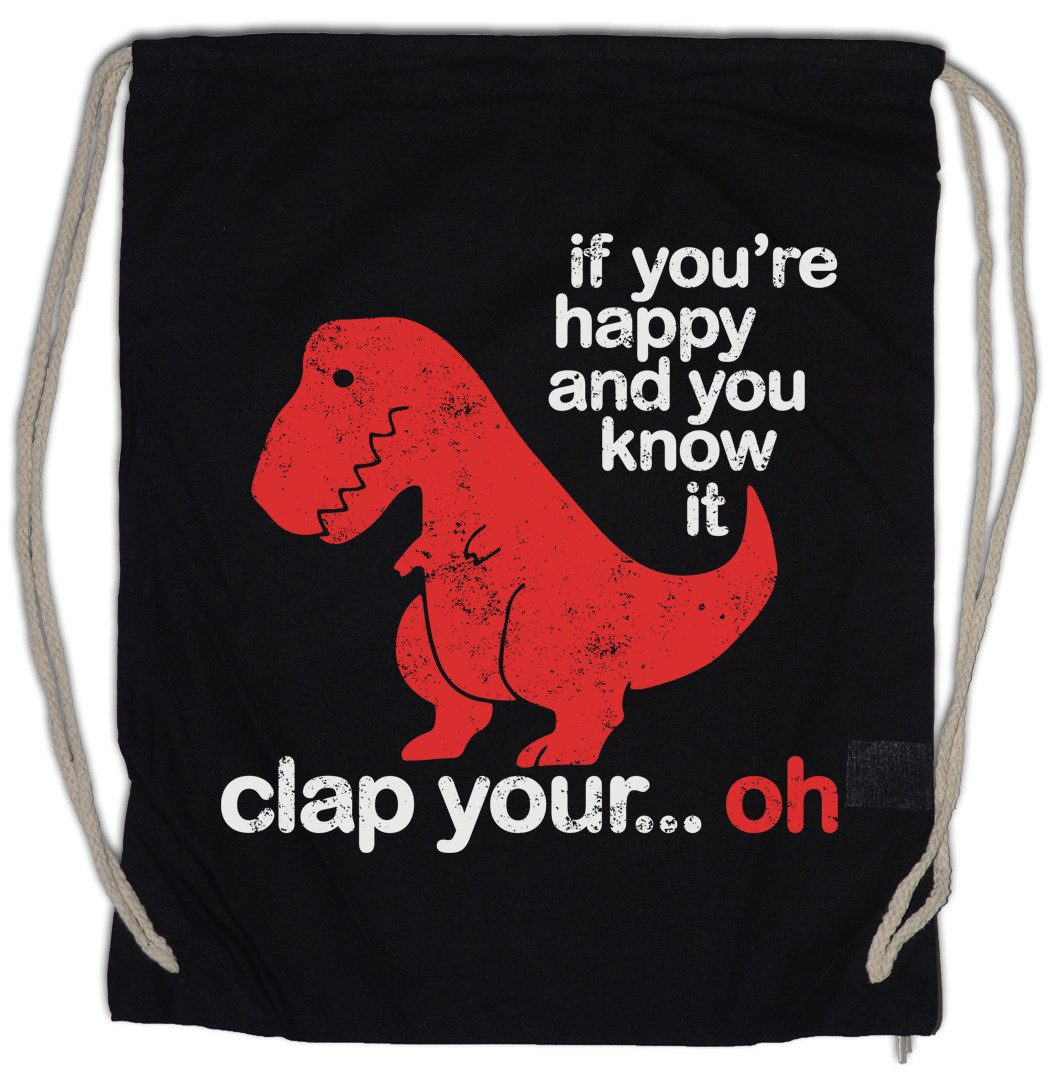 Turnbeutel Rex Clap Turnbeutel Dinosaurier Dinosaur Tyrannosaurus T-Rex Clap