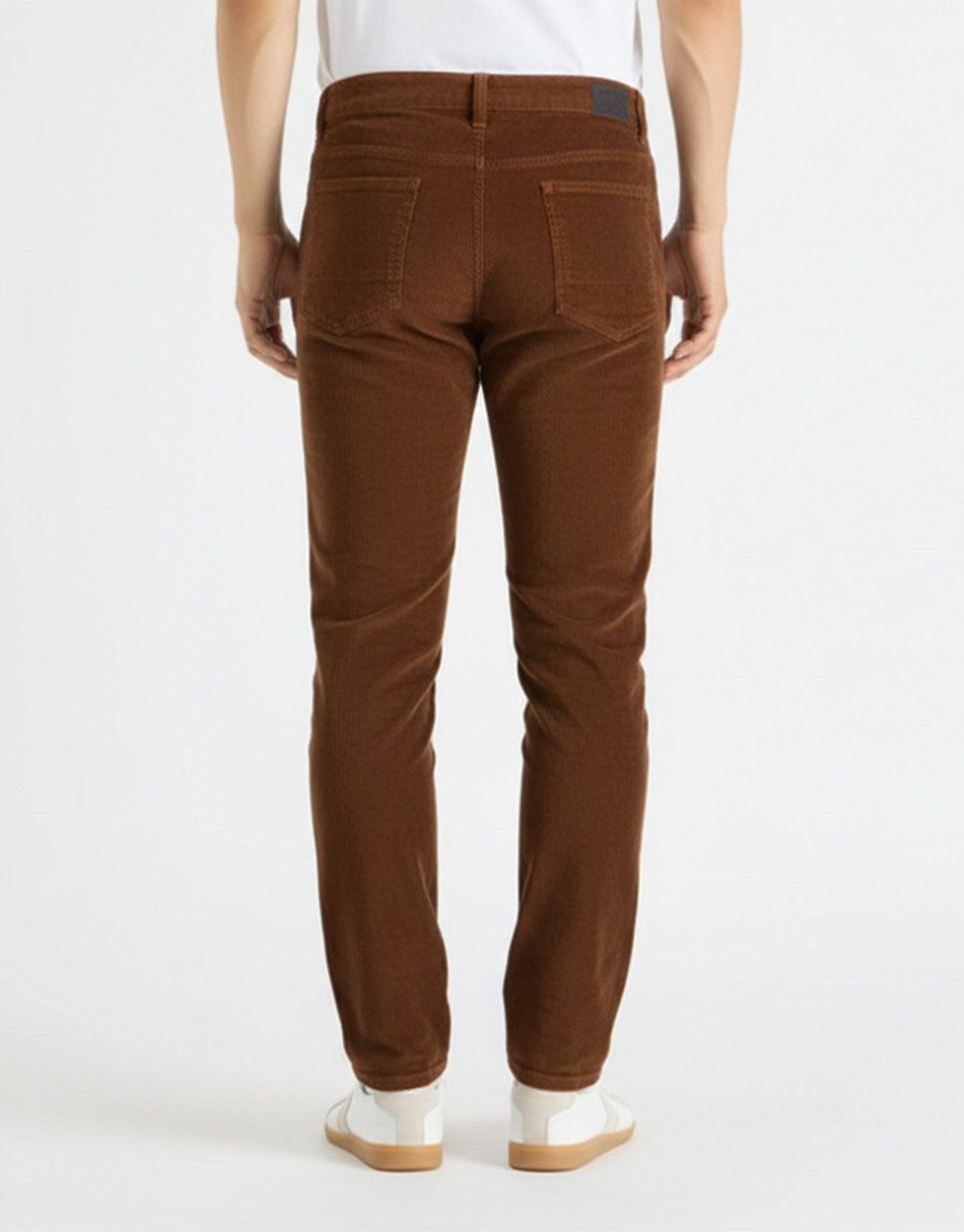 BlauerHafen Cordhose Herren Cordhose 5-Pocket SLIM FIT modisch lässig elastisch