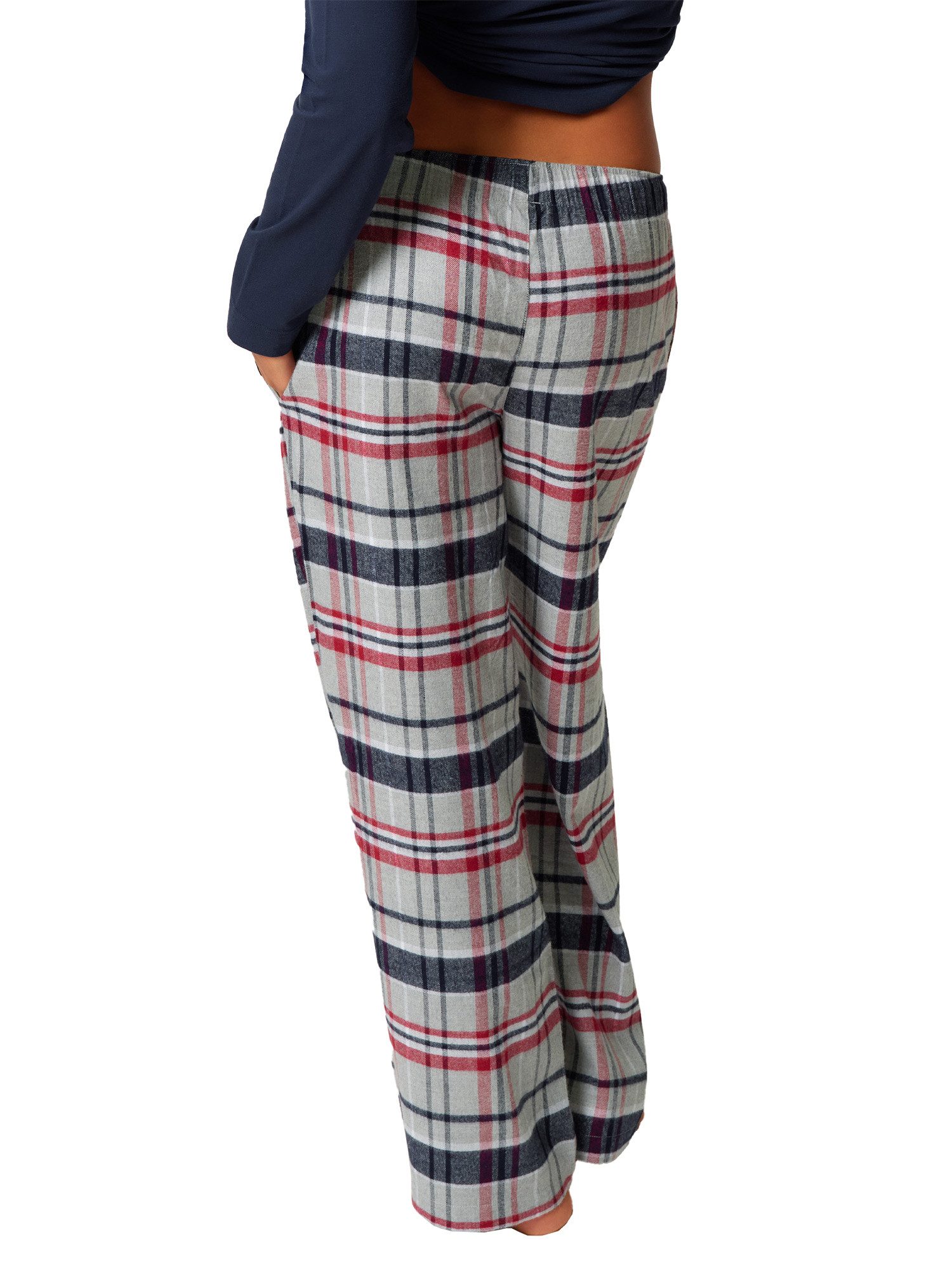 Skiny Loungehose Damen Hose lang Night In Skiny Flanell (Stück, 1-tlg)