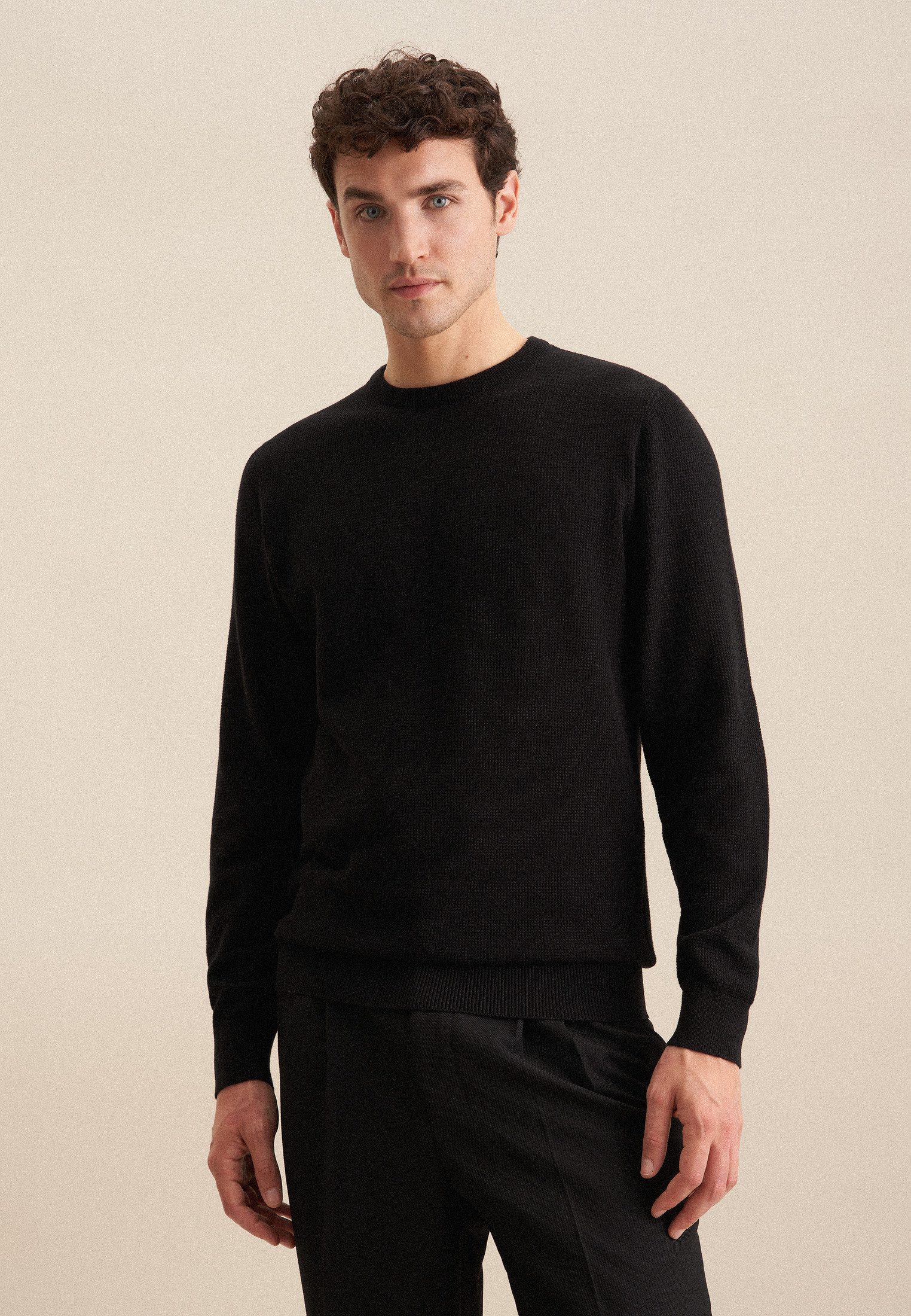 seidensticker Strickpullover "Schwarze Rose", Rundhals günstig online kaufen