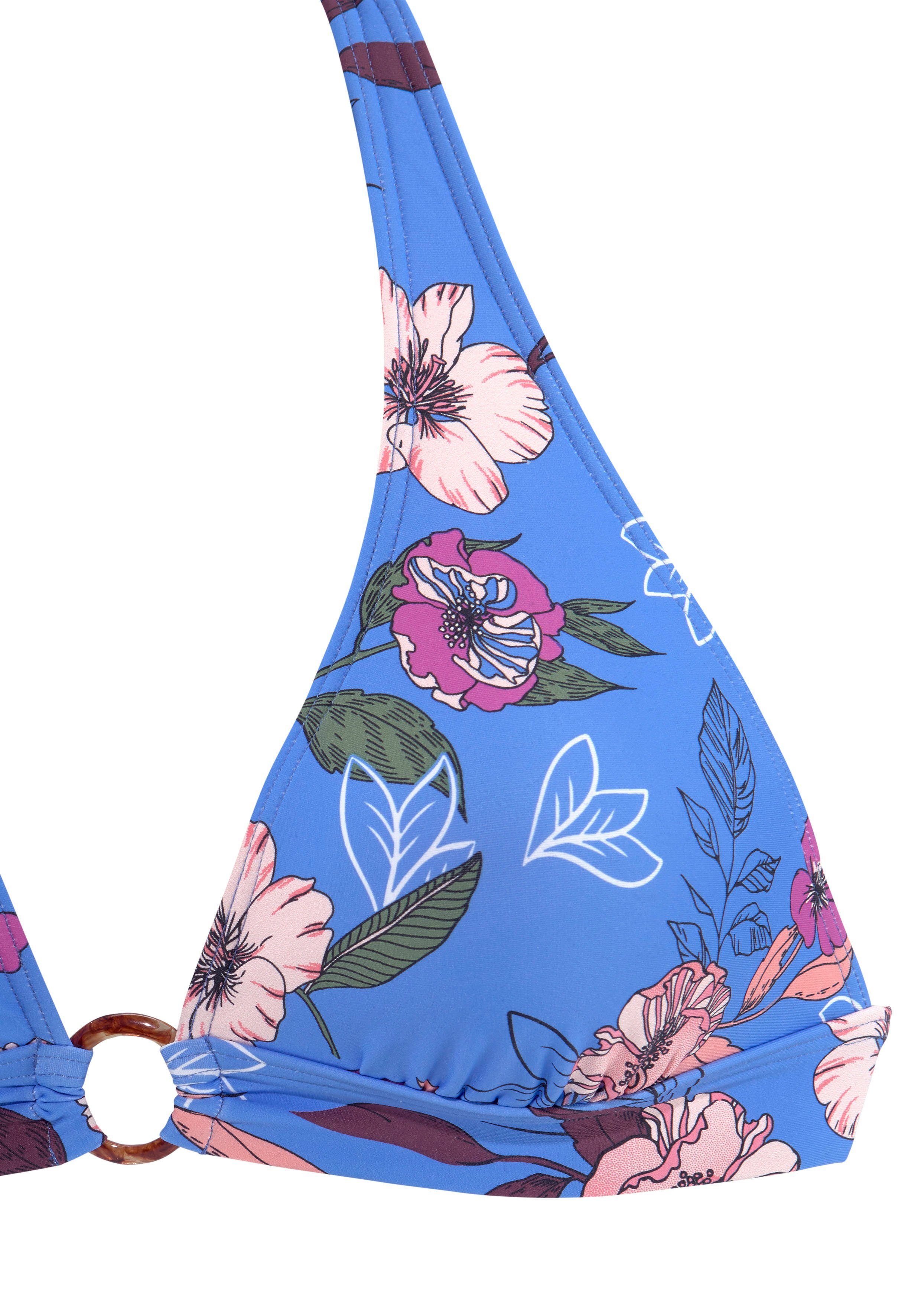 s.Oliver Triangel-Bikini-Top Maya, mit Ring in Horn-Optik