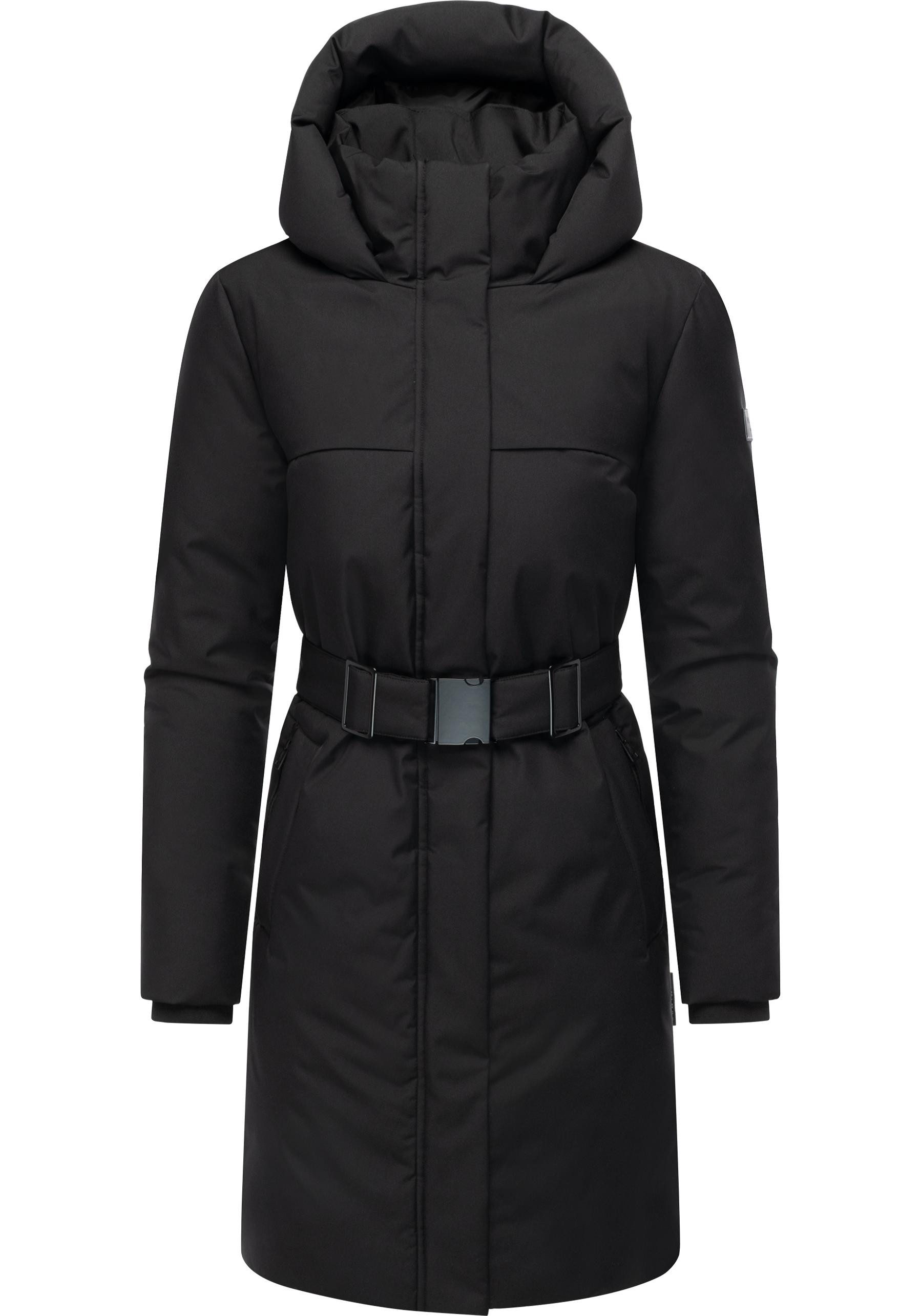 Navahoo Wintermantel Gipfelspass XIV Warmer Winterparka mit Taillengürtel günstig online kaufen