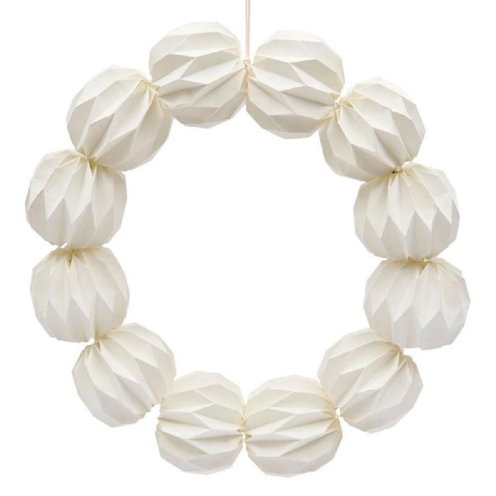 Weihnachtsbaumkugel Wandkranz Paper Honeycomb Christmas Wreath (40cm)