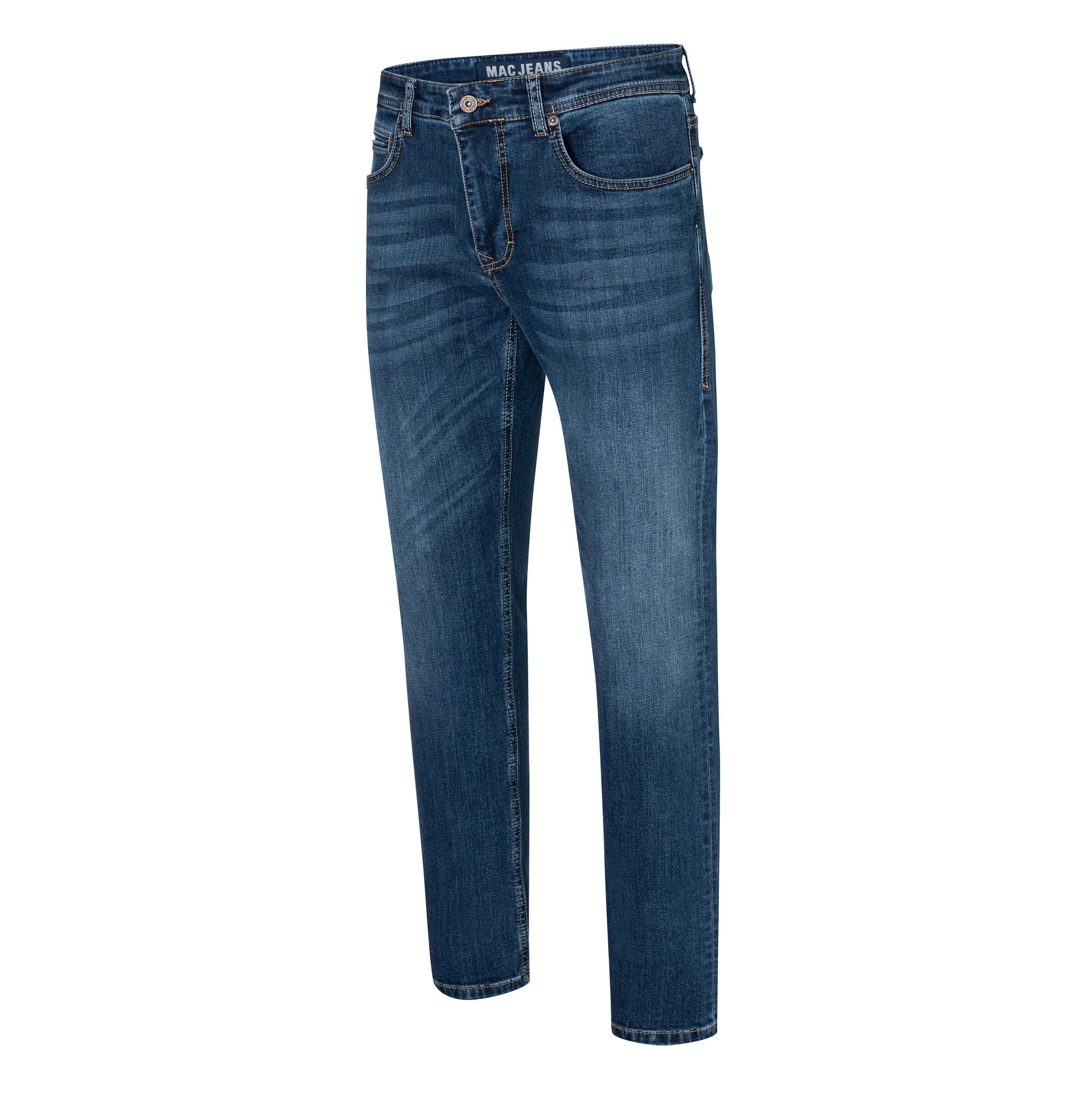 MAC 5-Pocket-Jeans Arne navy Denim blue Stretch authentic wash